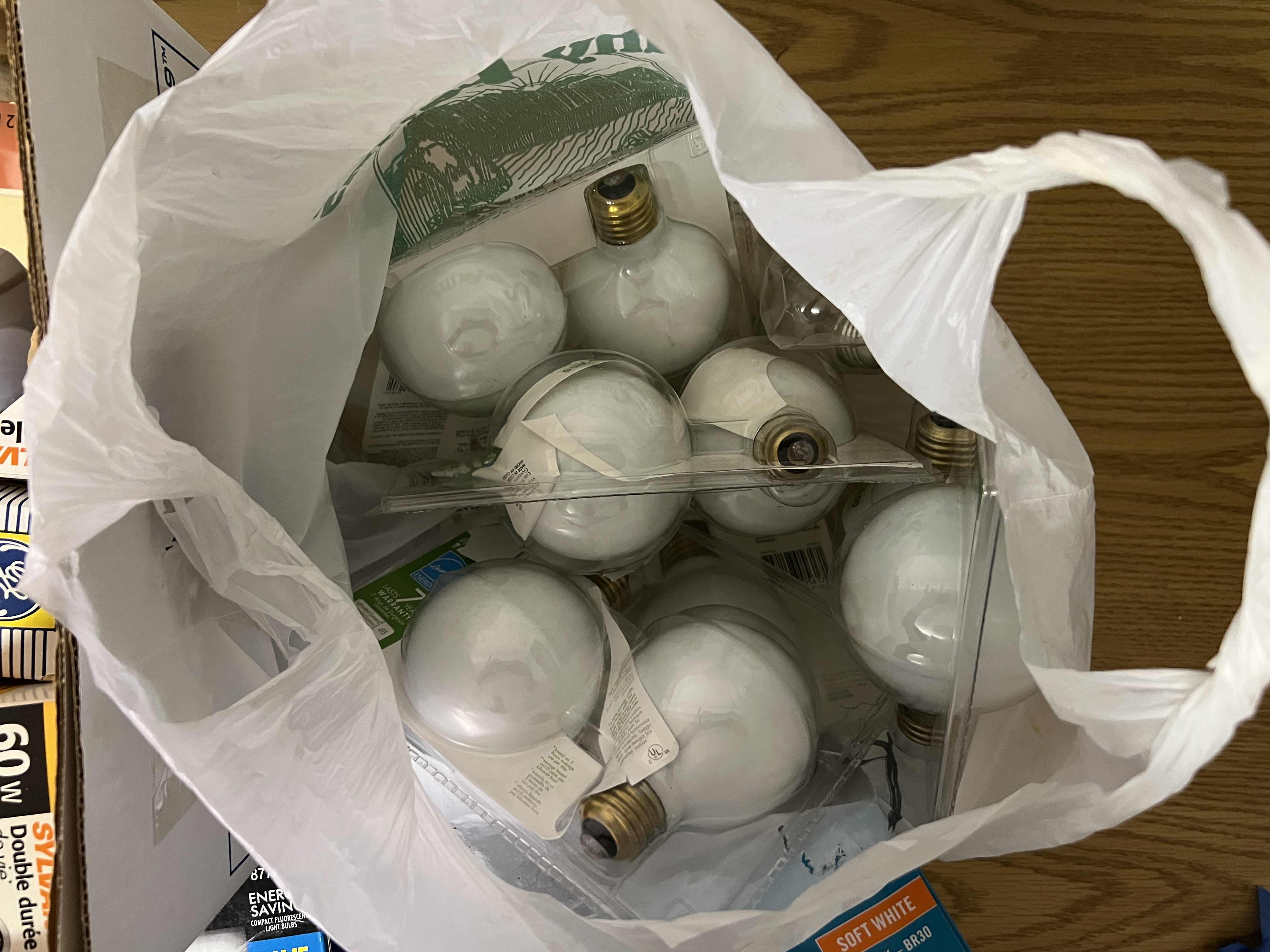 Photo 1 of ASSORTMENT OF DIFFERENT SHAPES AND SIZES LIGHTBULBS