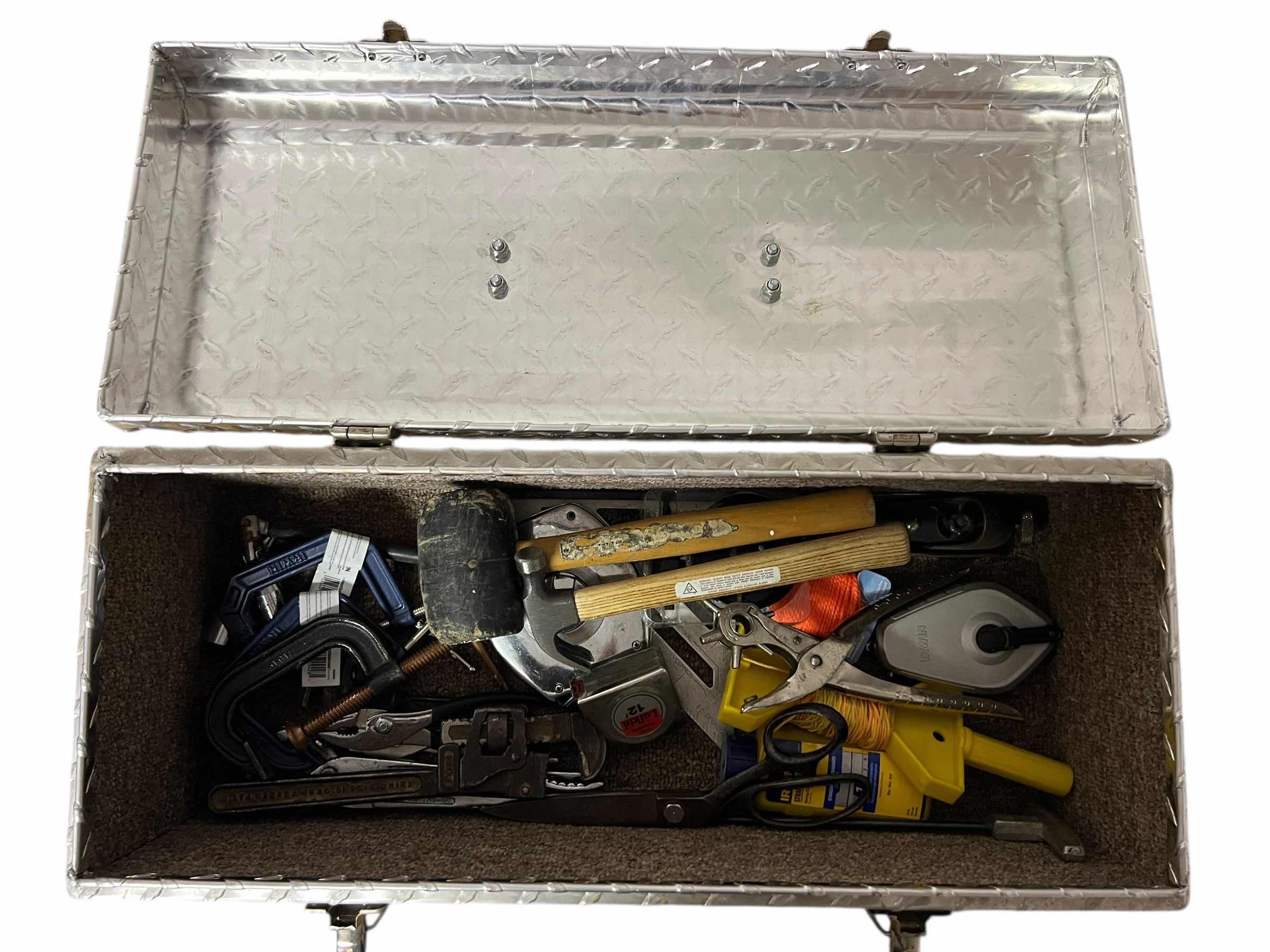 Photo 1 of TASK FORCE TOOL BOX WITH ASSORTMENT OF TOOLS 24”W X 9.5”D X 9”W