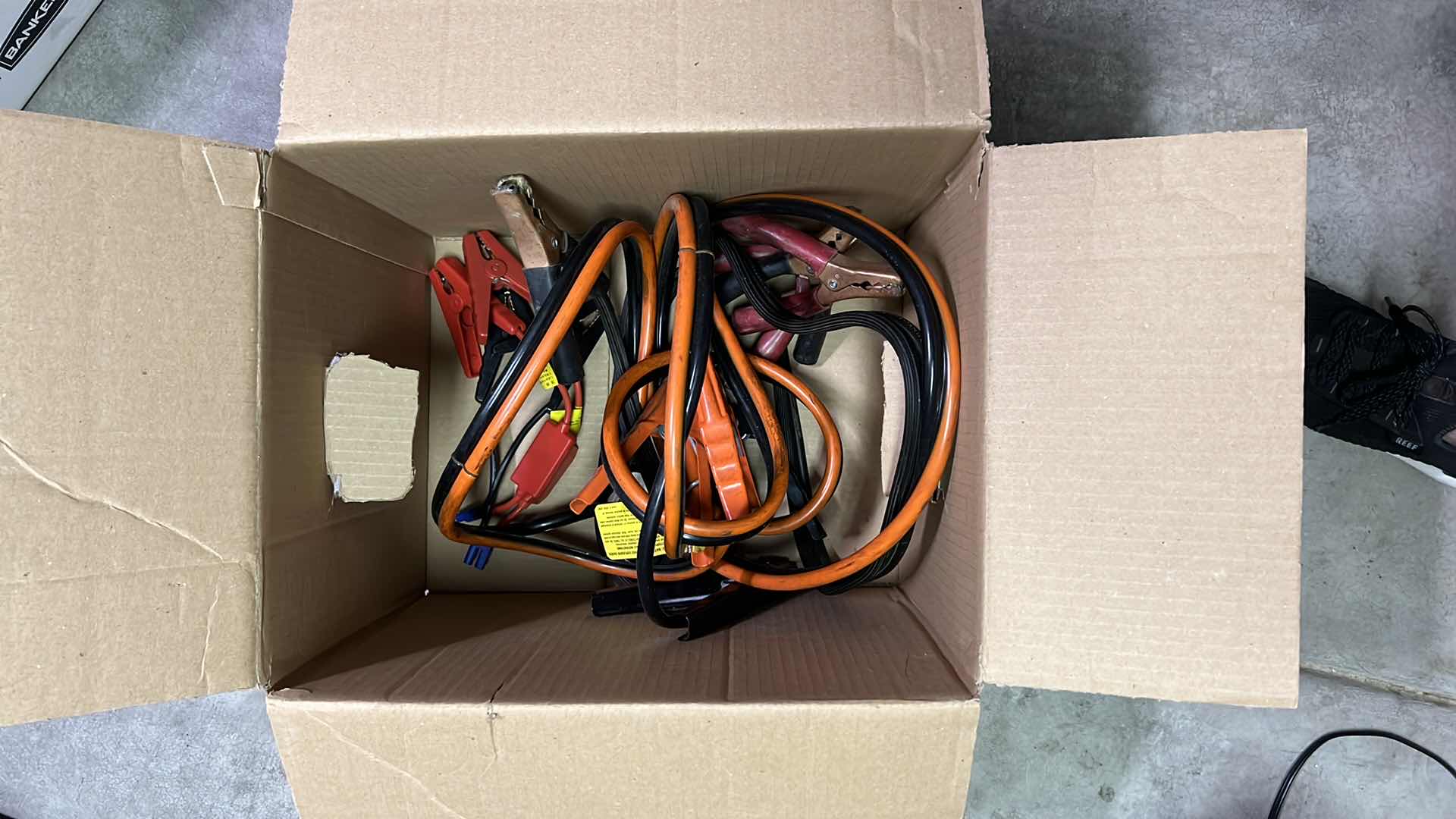 Photo 1 of ASSORTED BOX OF JUMPER CABLES