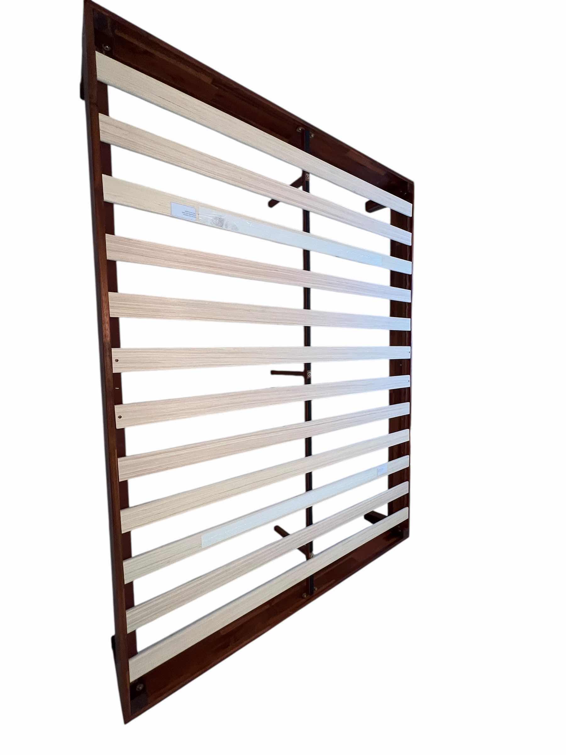 Photo 1 of QUEEN SIZE 12” TALLWOODEN BED FRAME AND 10” TALL FOAM MATTRESS