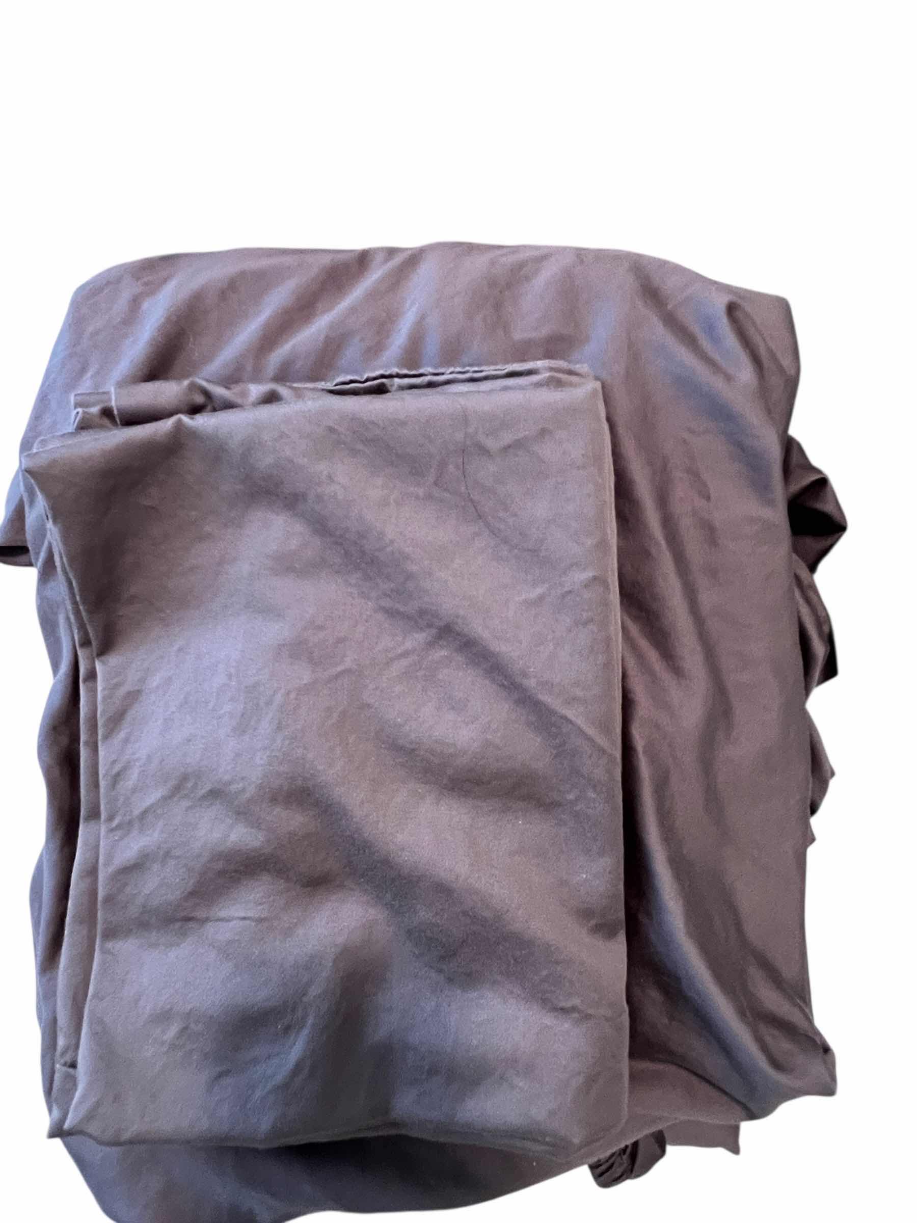 Photo 2 of ASSORTED GREY QUEEN SIZE BED COMFORTER AND LINENS WITH TWO REGULAR SIZE PILLOWS