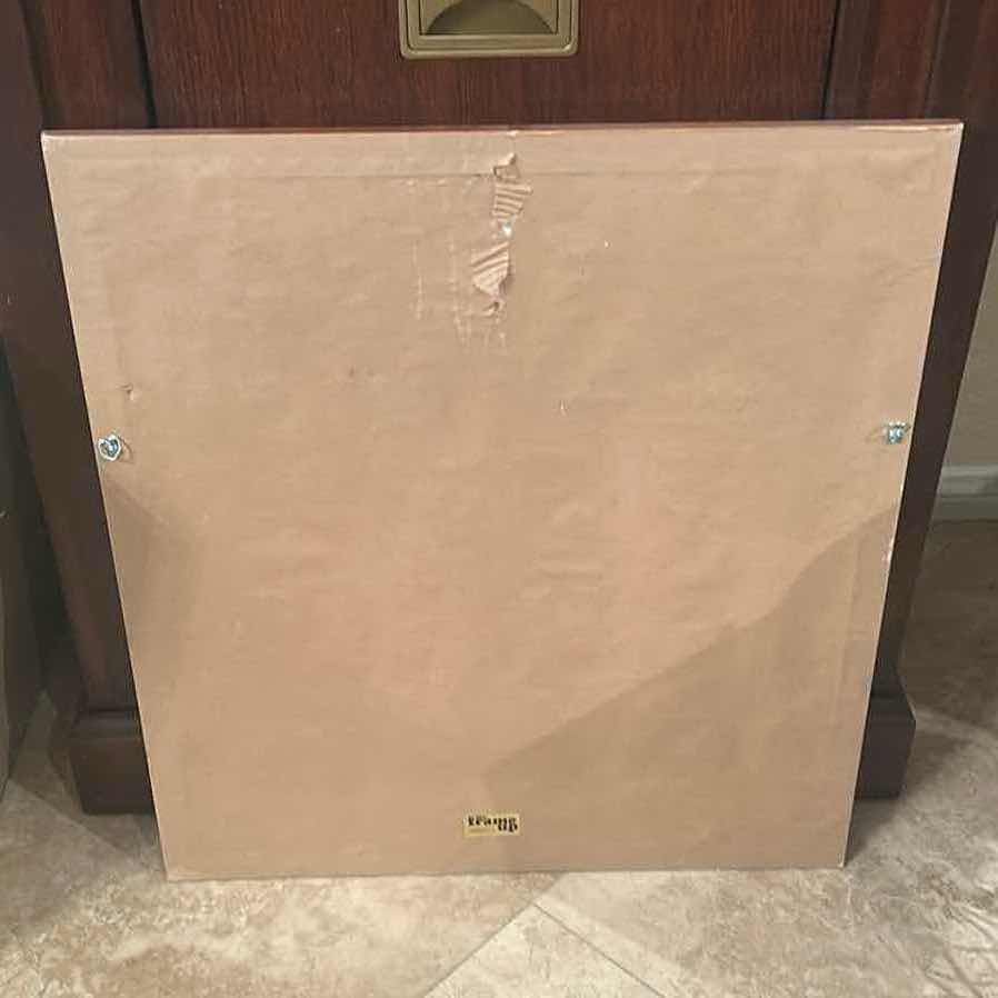 Photo 1 of BROWN WOOD FRAMED DOG ART 24"X 24"