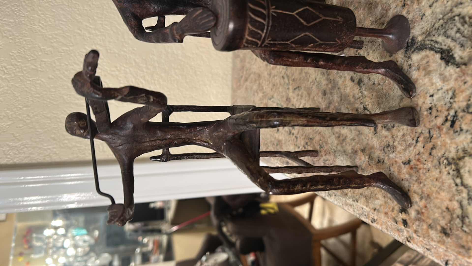 Photo 1 of 3- CAST IRON MUSICAL FIGURES H 9"