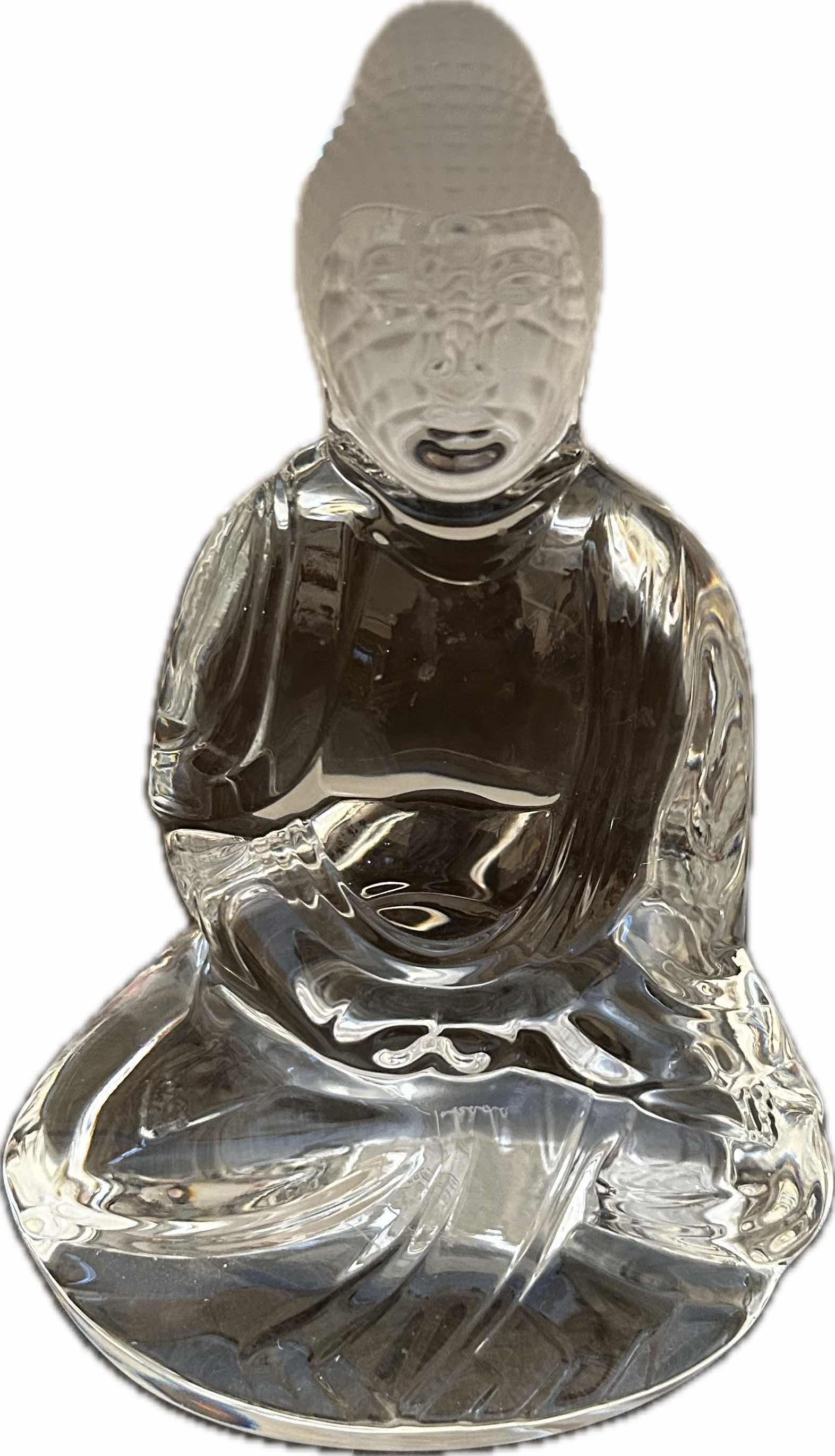 Photo 1 of BACCARAT CRYSTAL PETIT BUDDHA H 6"