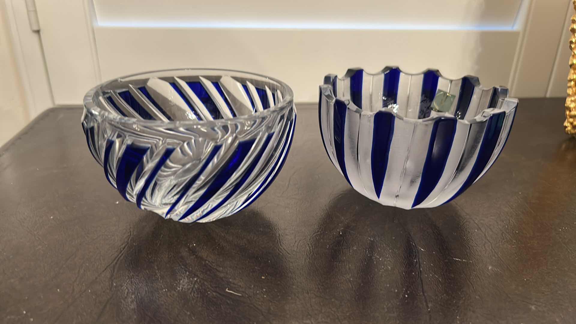 Photo 1 of 3- SMALL SATSUMA  COBALT BLUE CANDY DISHES