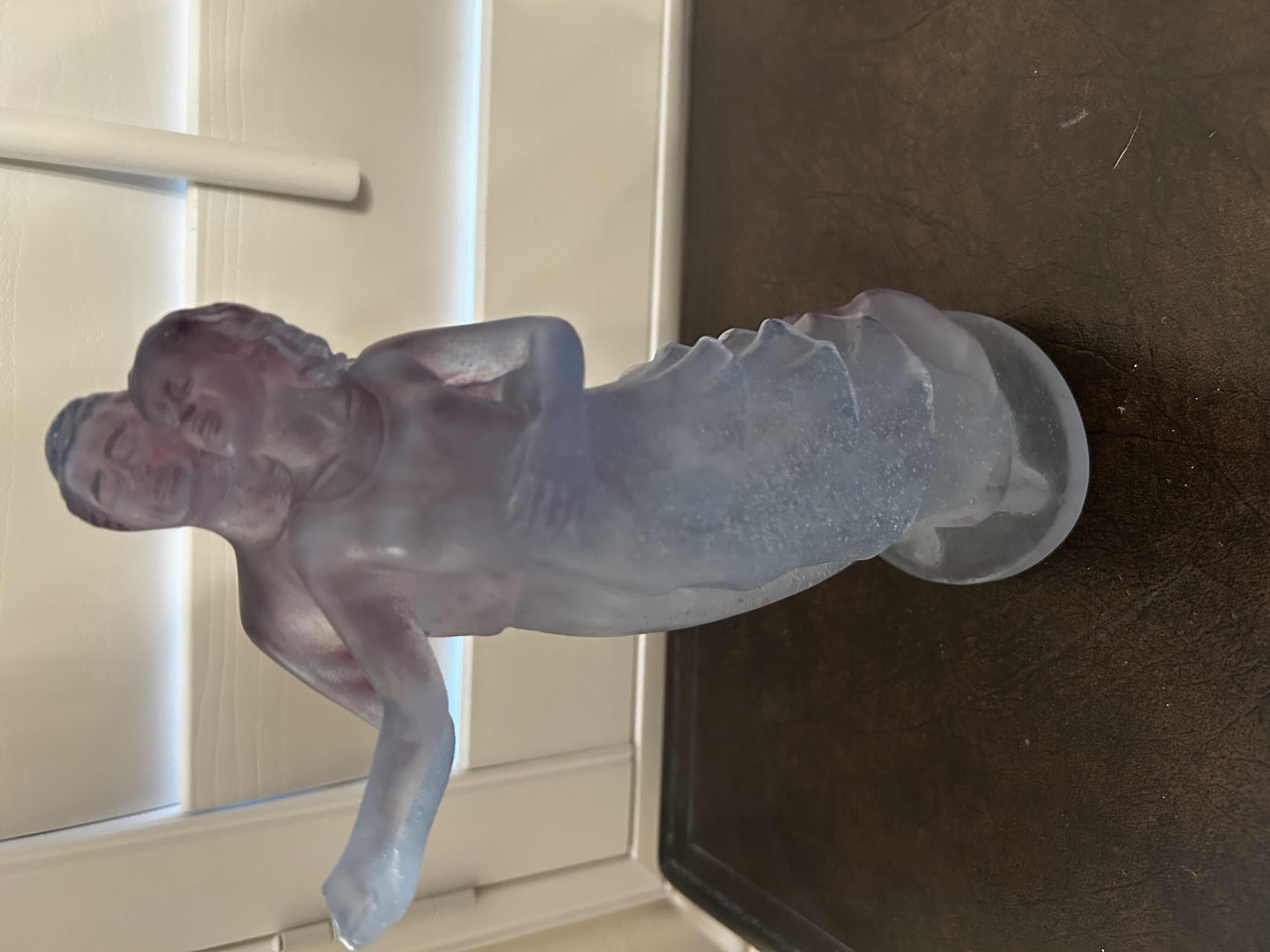 Photo 1 of DAUM PATE DE VERRE FIGURINE H 11"