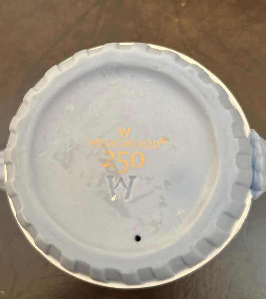 Photo 1 of BLUE WEDGEWOOD ARABESQUE 250 ANNIVERSARY TEA SET