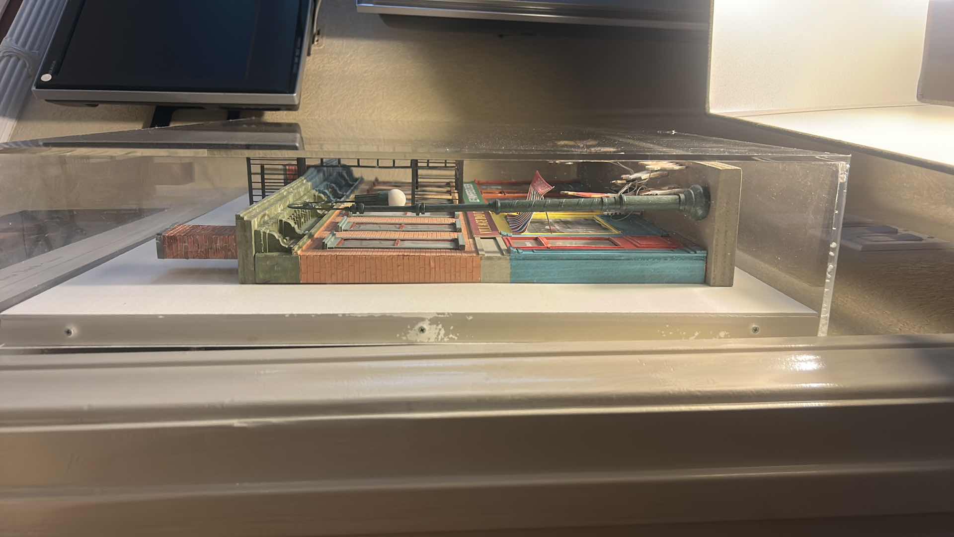 Photo 1 of ACRYLIC SHADOW BOX VILLAGE DAY CARE 3D ARTWORK WALL DECOR 27 1/2” x 5” x 22 1/2”