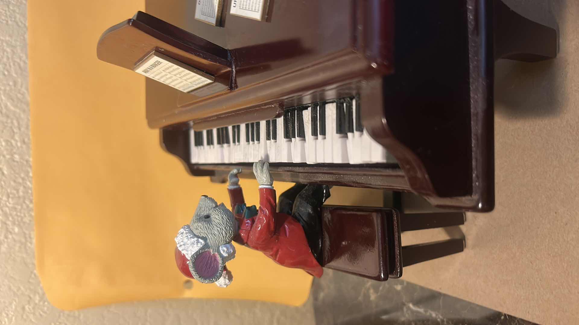 Photo 1 of BATTERY OPERATED PIANO PLAYING CHRISTMAS MOUSE 12“ x H5 1/2“