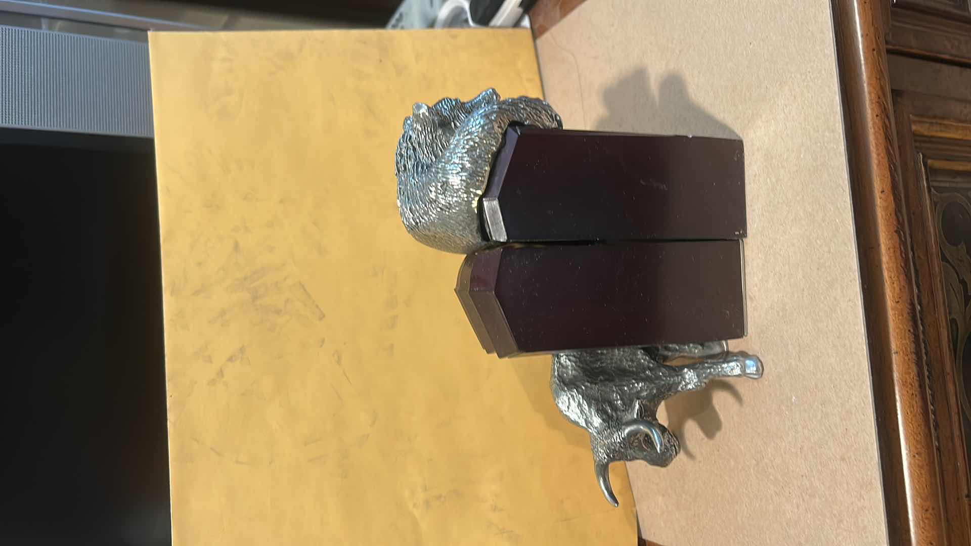 Photo 1 of BEAR AND BULL STOCK MARKET BOOKENDS H6.5”