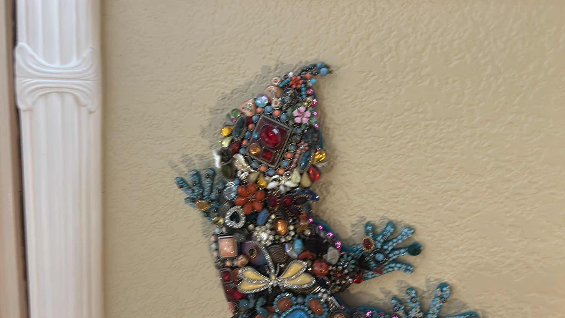 Photo 1 of ART CREATIONS BY CJ BEJEWELED LIZARD WALL DECOR  22”