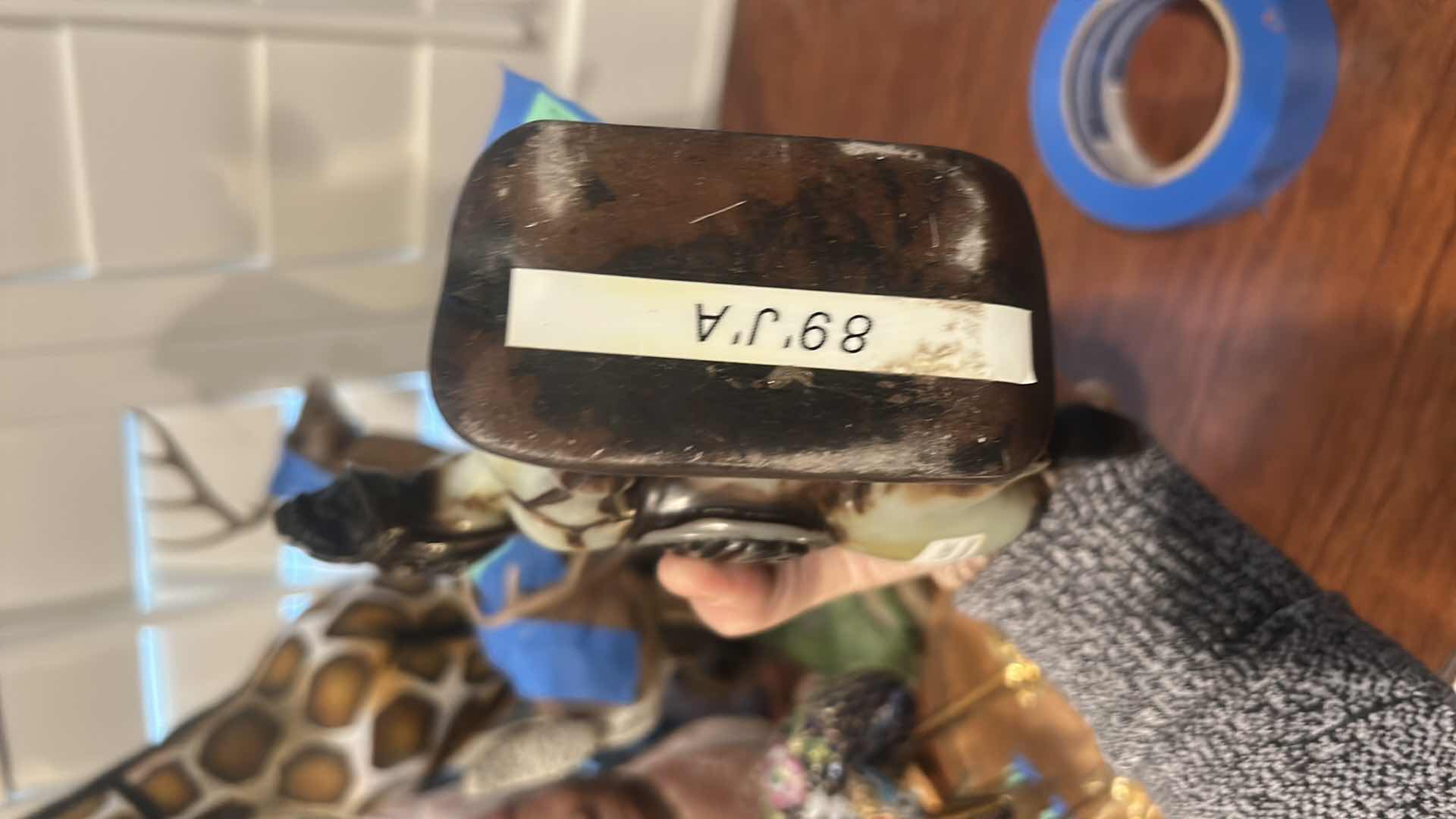 Photo 1 of ANTIQUE CHINESE SADDLED HORSE JADE SCULPTURE. H7”