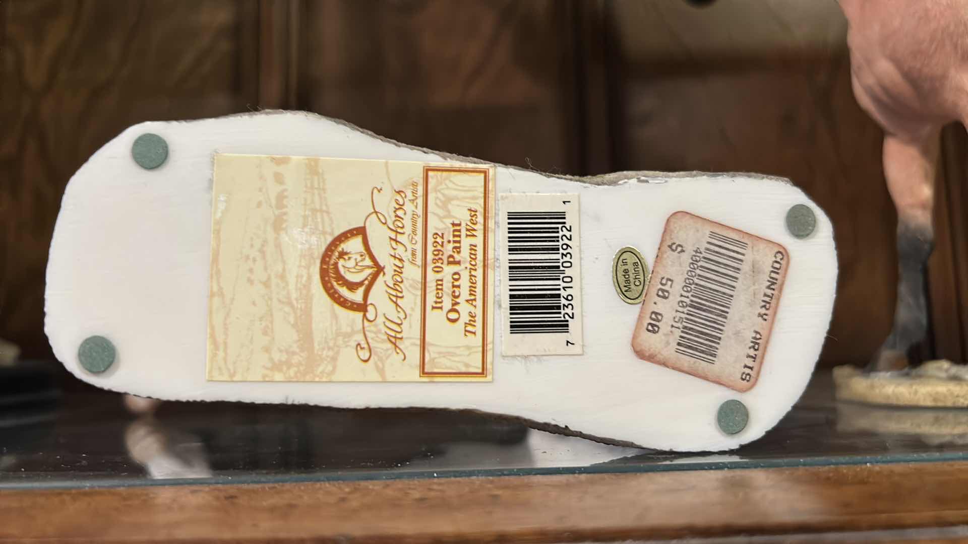 Photo 1 of 2 RESIN HORSE STATUES - H7.5”