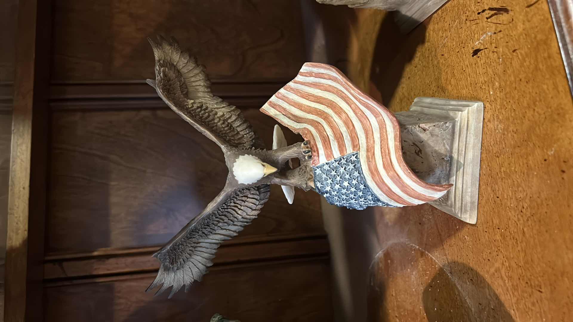 Photo 1 of 3 RESIN EAGLE SCULPTURES (TALLEST H16”)