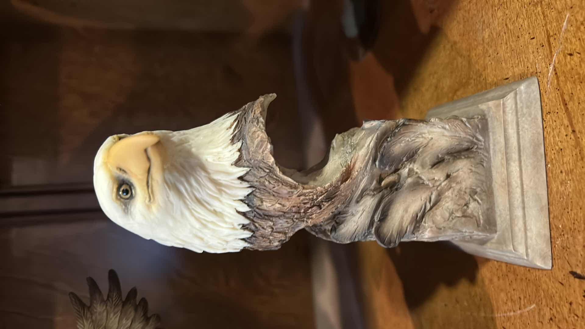 Photo 1 of 3 RESIN EAGLE SCULPTURES (TALLEST H16”)