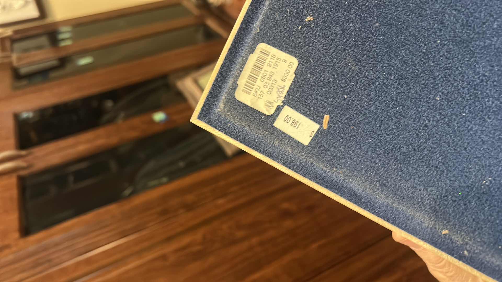 Photo 1 of 2 WOODEN DESK DOCUMENT HOLDER