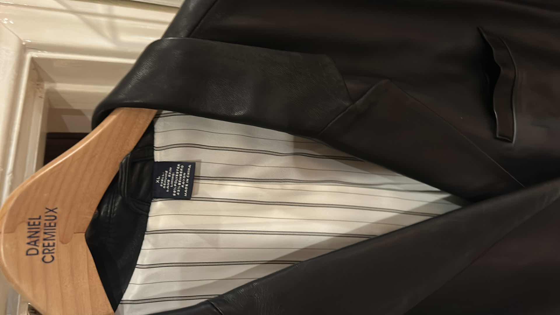 Photo 1 of 5 MENS DESIGNER LEATHER JACKETS SIZE L XL