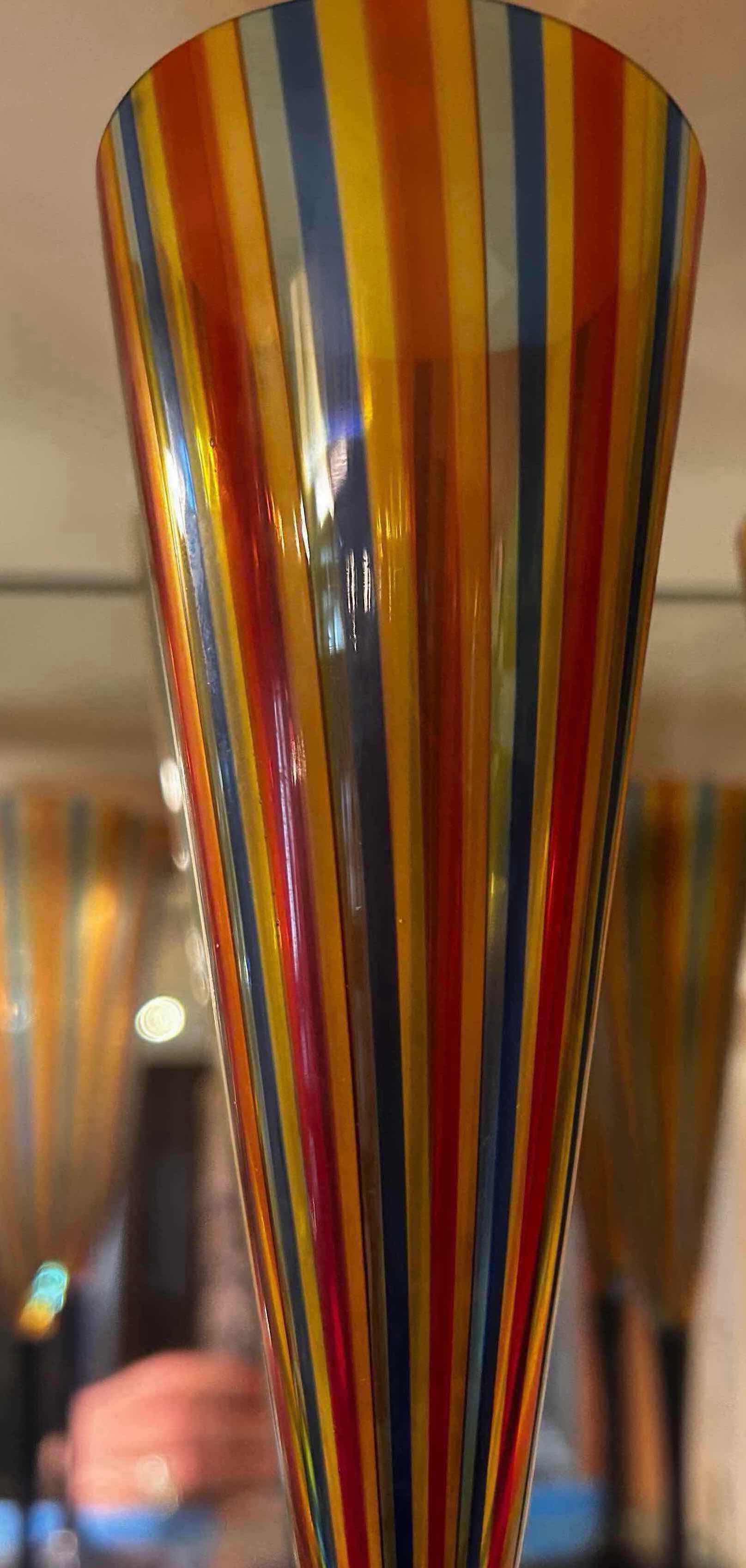 Photo 1 of 2-  L OBJET PRISM CHAMPAGNE FLUTES