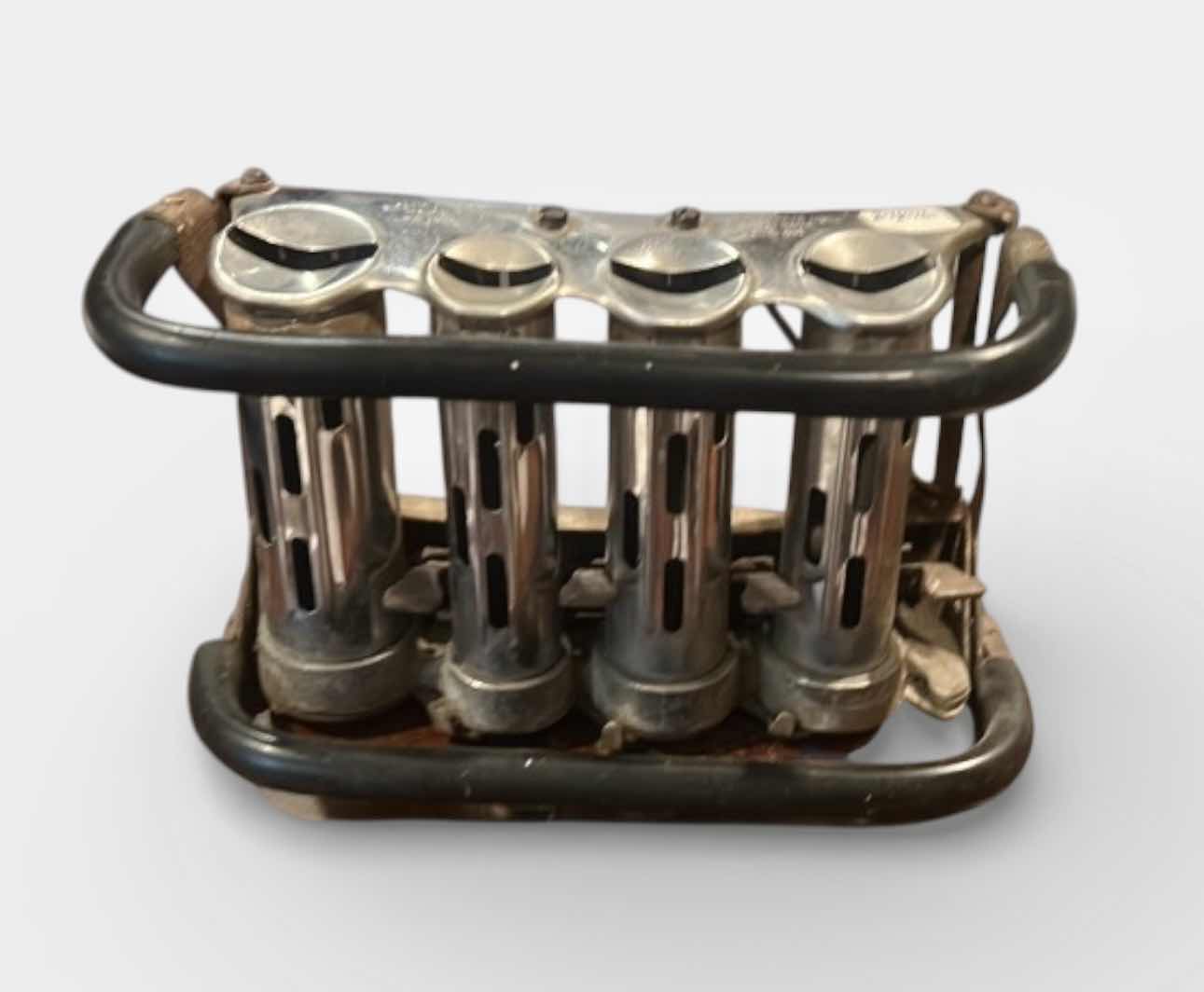 Photo 1 of ANTIQUE METAL COIN COUNTER