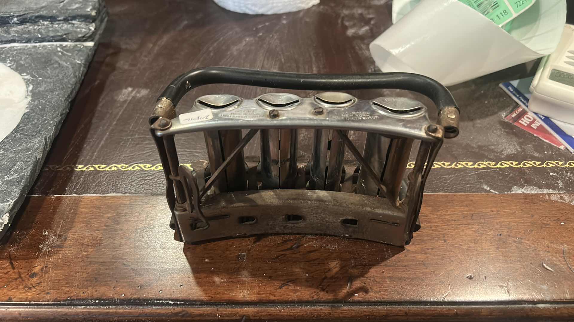 Photo 1 of ANTIQUE METAL COIN COUNTER