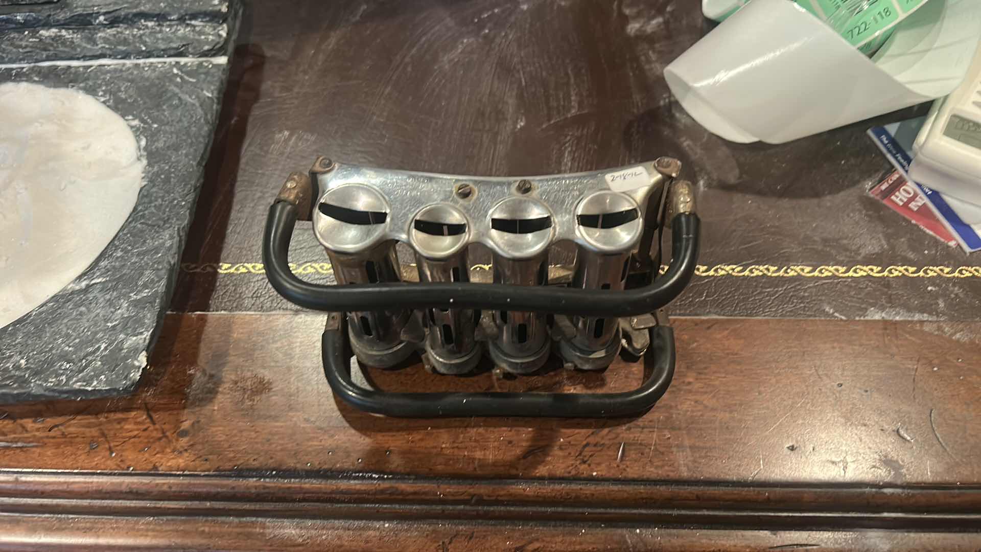 Photo 1 of ANTIQUE METAL COIN COUNTER