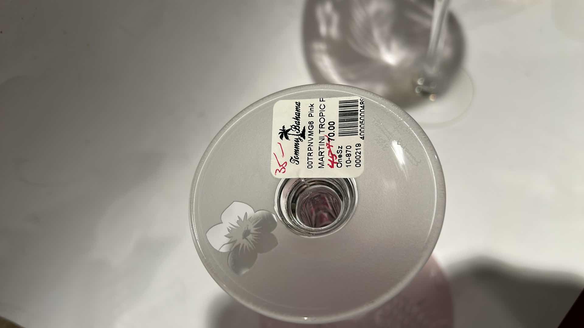 Photo 1 of 2 PC TOMMY BAHAMAS GLASS WARE
