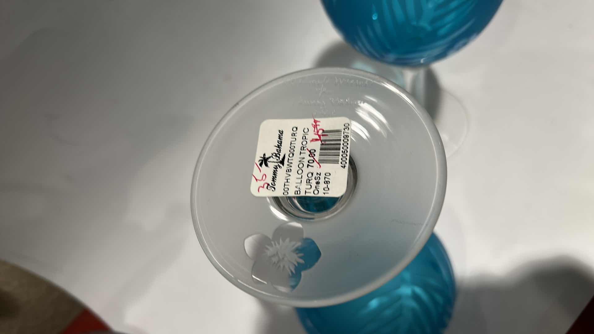 Photo 1 of 2 PC TOMMY BAHAMAS GLASS WARE