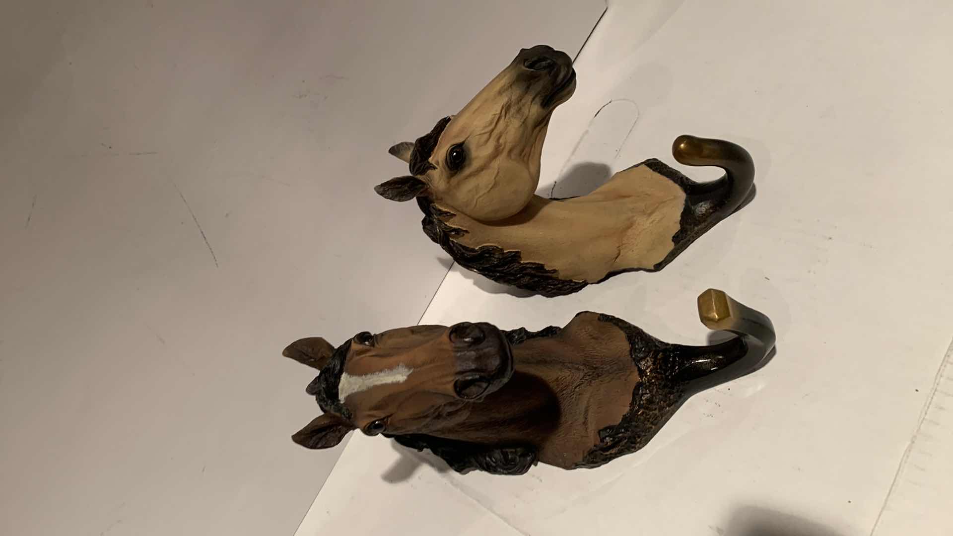 Photo 1 of 2 RESIN HORSE HOOKS 7”