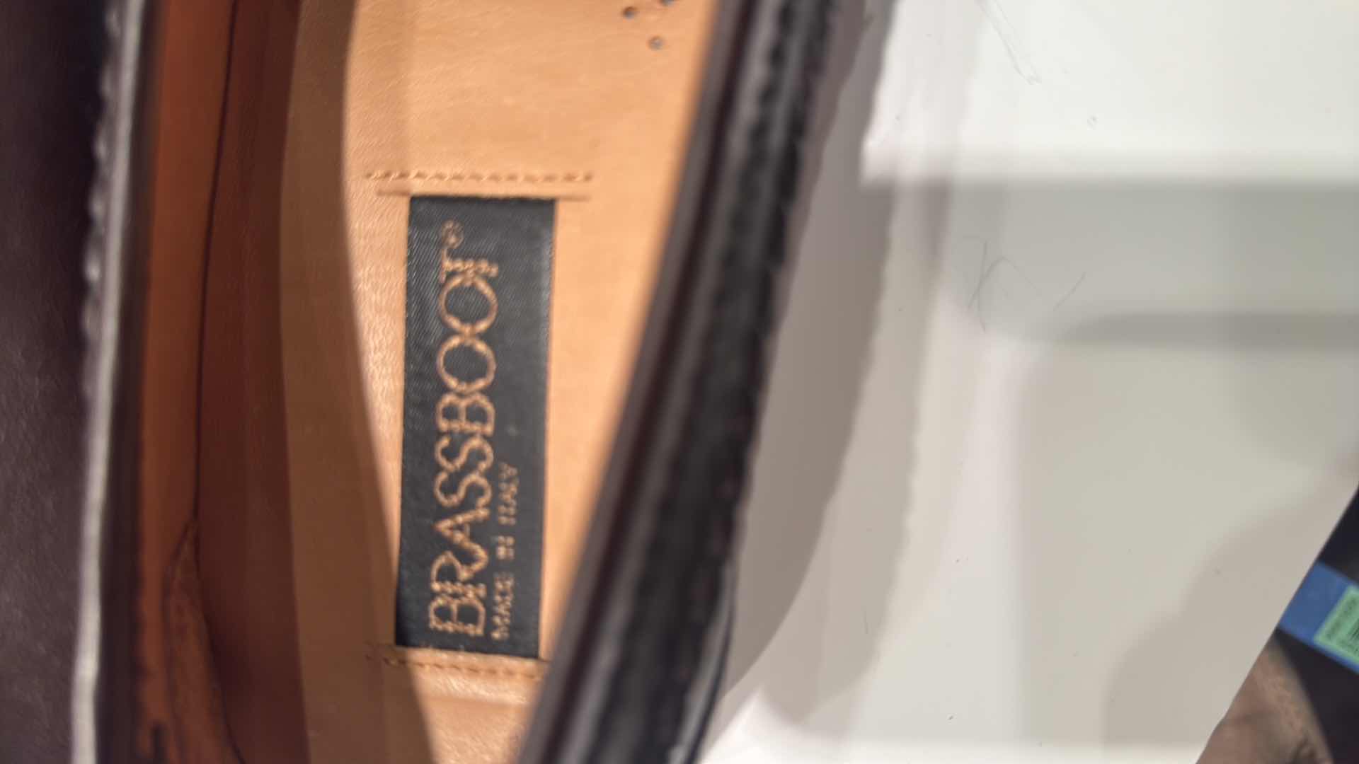 Photo 1 of 2-PAIRS BROWN LEATHER DESIGNER MEN’S LOAFER SHOES (SIZE 10M)