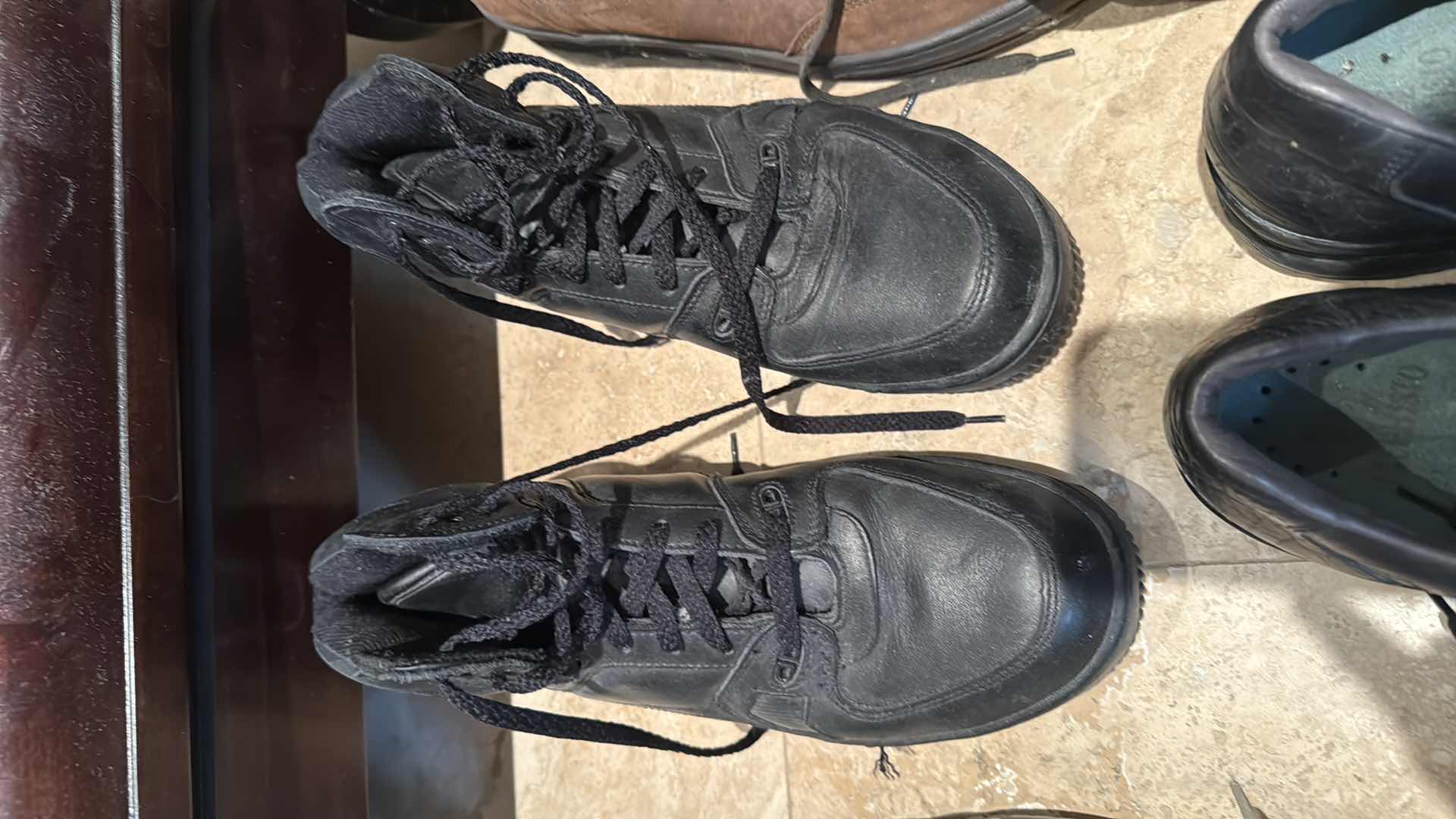 Photo 1 of 5-PAIRS MEN’S SHOES (SIZE 9-10)