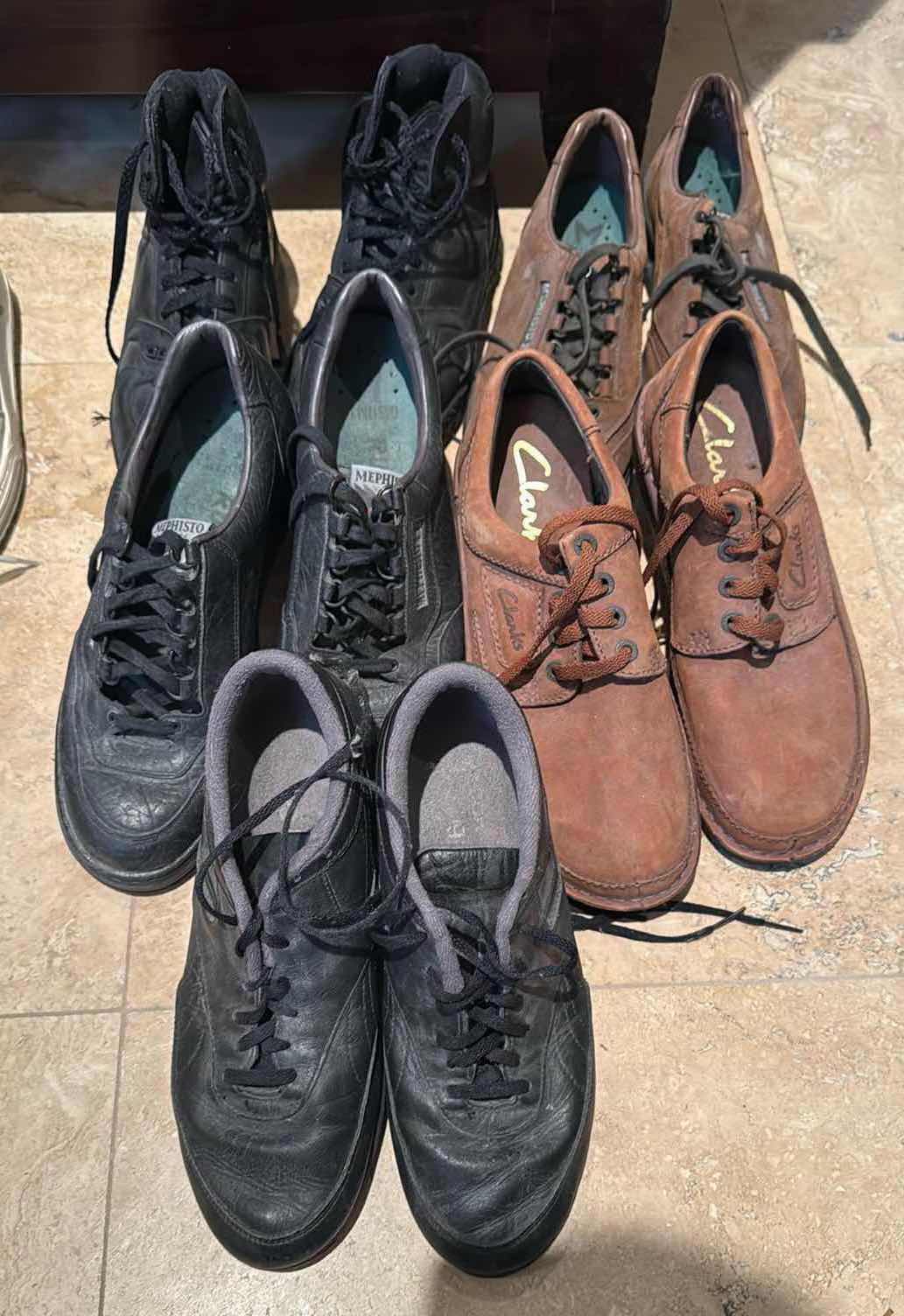 Photo 1 of 5-PAIRS MEN’S SHOES (SIZE 9-10)