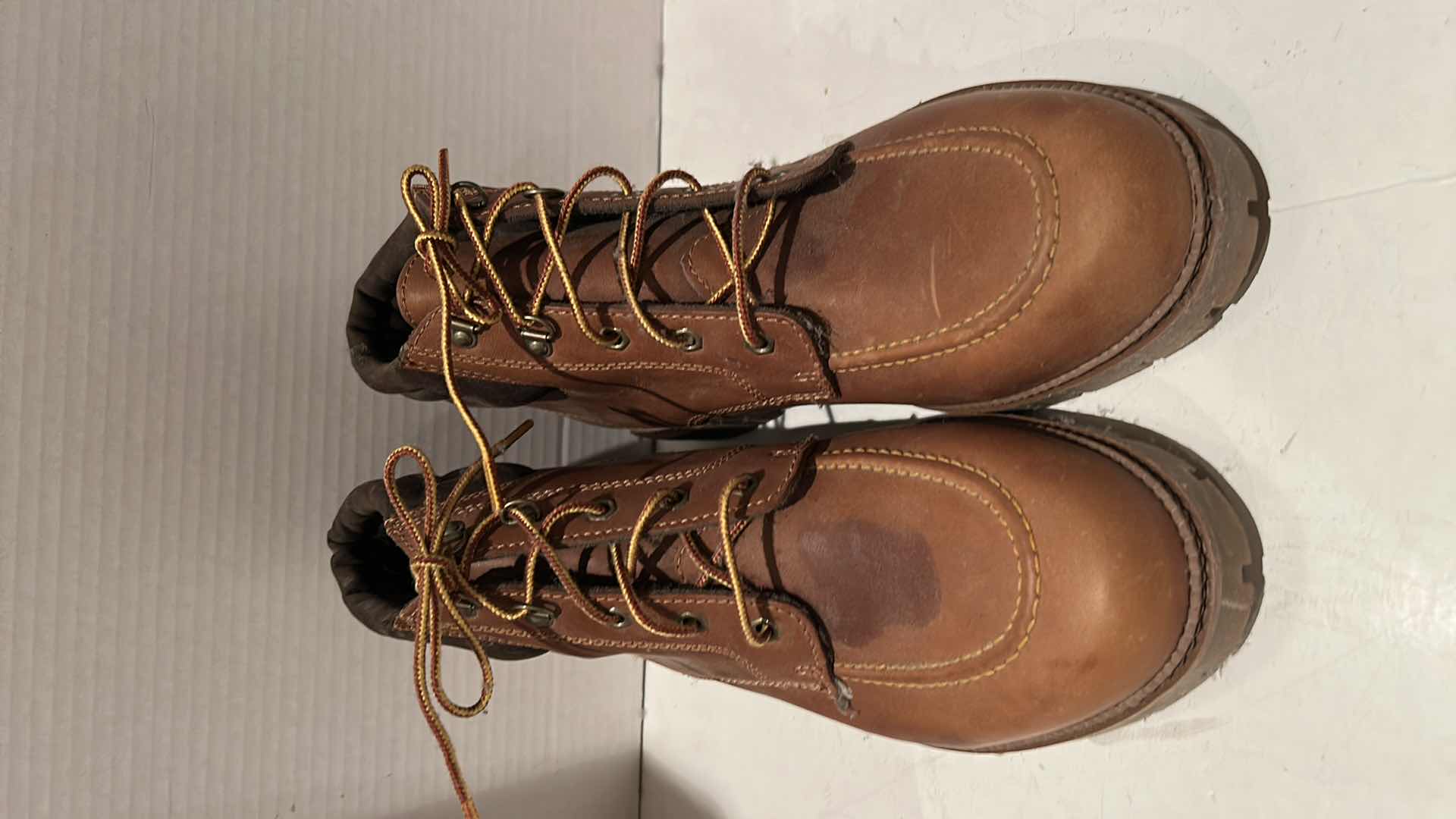 Photo 1 of BASS LEATHER UPPER MENS LACE UP ANKLE BOOTS  SIZE 10 M