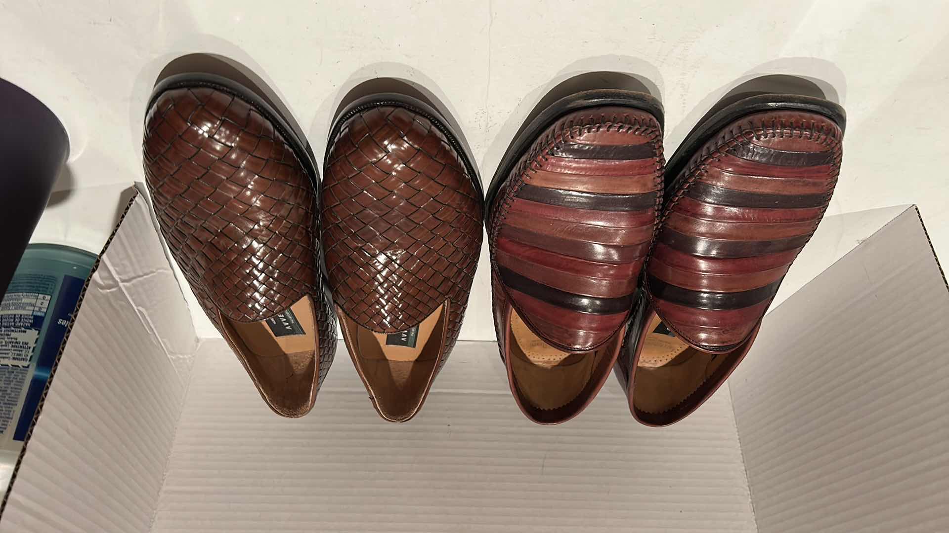 Photo 1 of 2- DESIGNER AVENTURA MEN'S LEATHER LOAFERS, MADE IN SPAIN (SIZE 10)