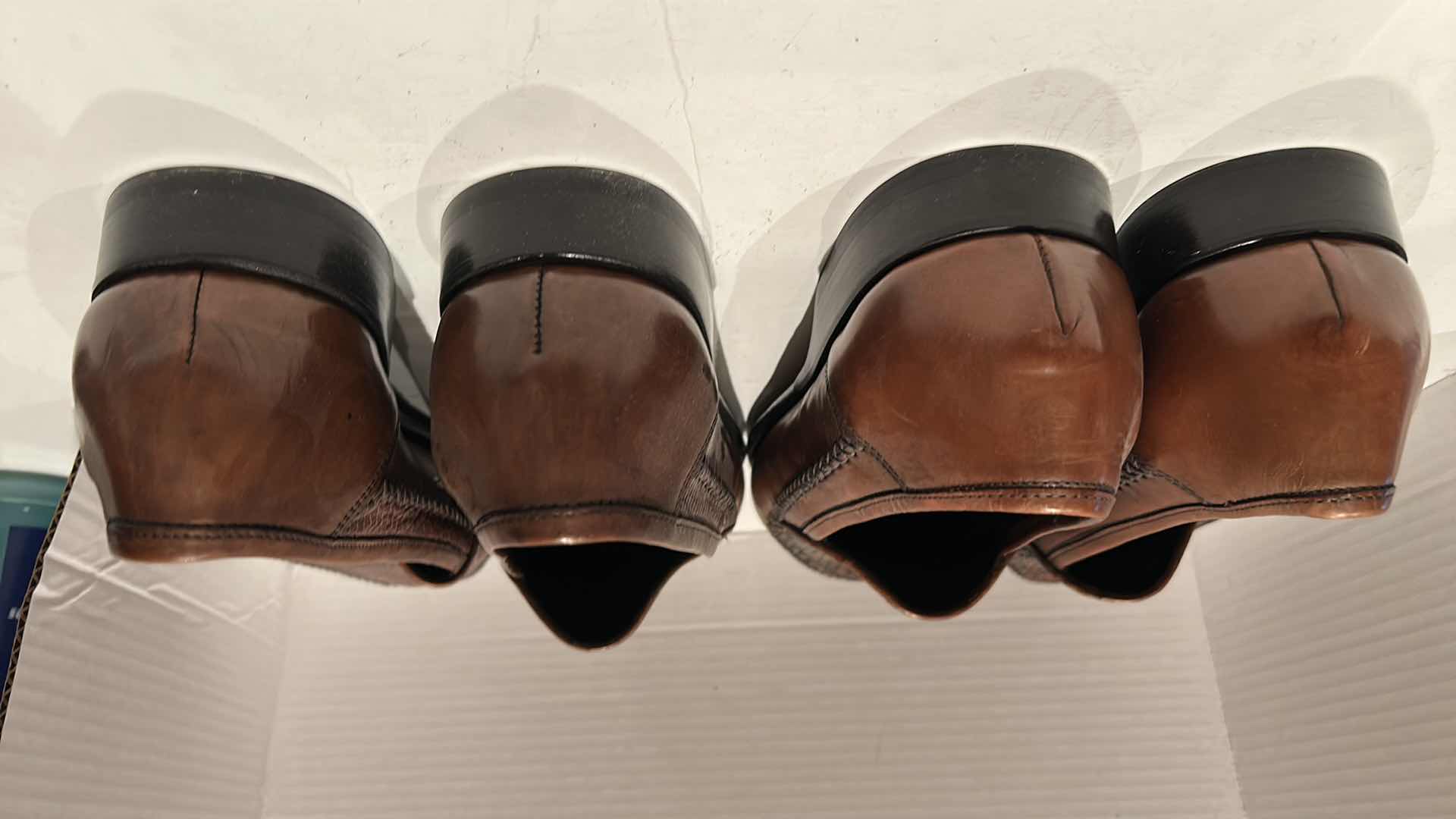 Photo 1 of 2 PAIRS-DESIGNER BRAGANO ITALIAN CRAFTED MEN'S LOAFERS SHOES (SIZE 10.5)