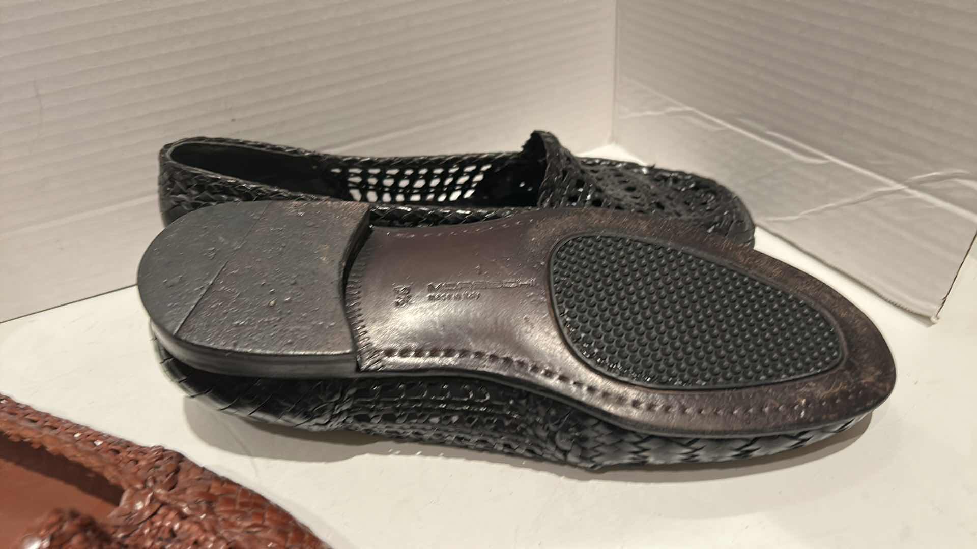 Photo 1 of 5 PAIRS MORESCHI ITALIAN CRAFTED LEATHER MEN’S LOAFERS, SIZE 9.5 TO 11.