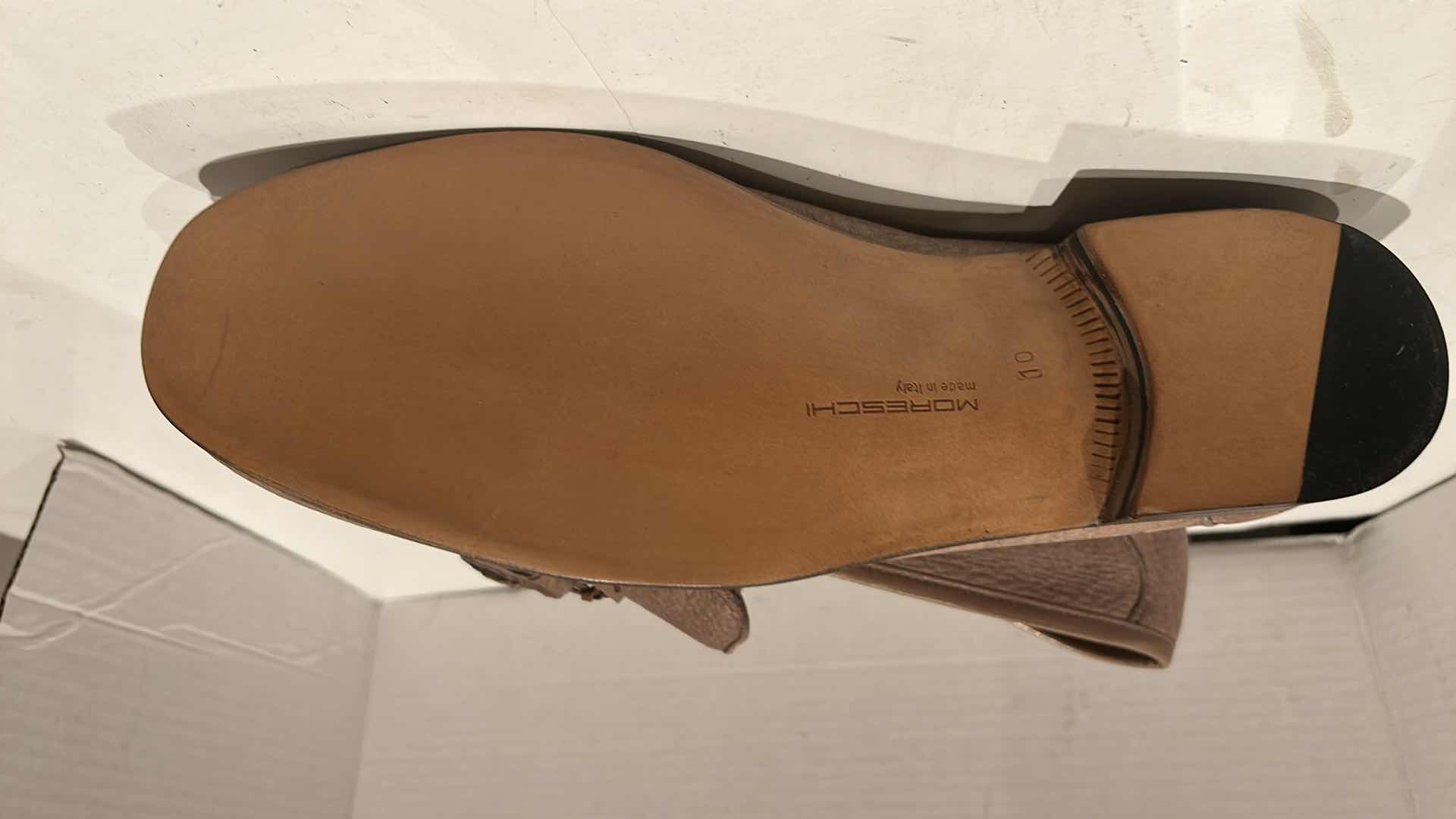 Photo 1 of 5 PAIRS MORESCHI ITALIAN CRAFTED LEATHER MEN’S LOAFERS, SIZE 9.5 TO 11.