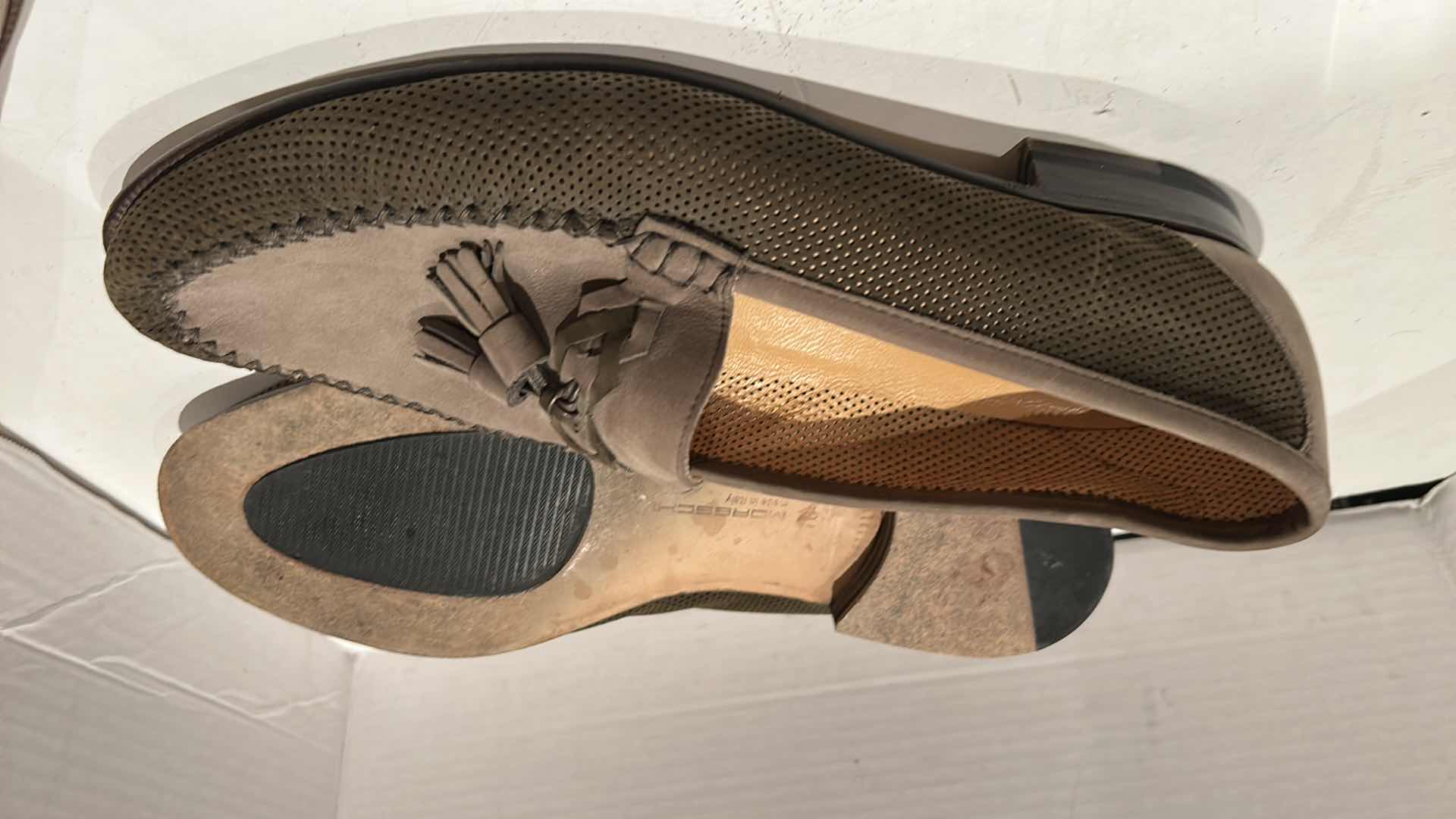 Photo 1 of 5 PAIRS MORESCHI ITALIAN CRAFTED LEATHER MEN’S LOAFERS, SIZE 9.5 TO 11.