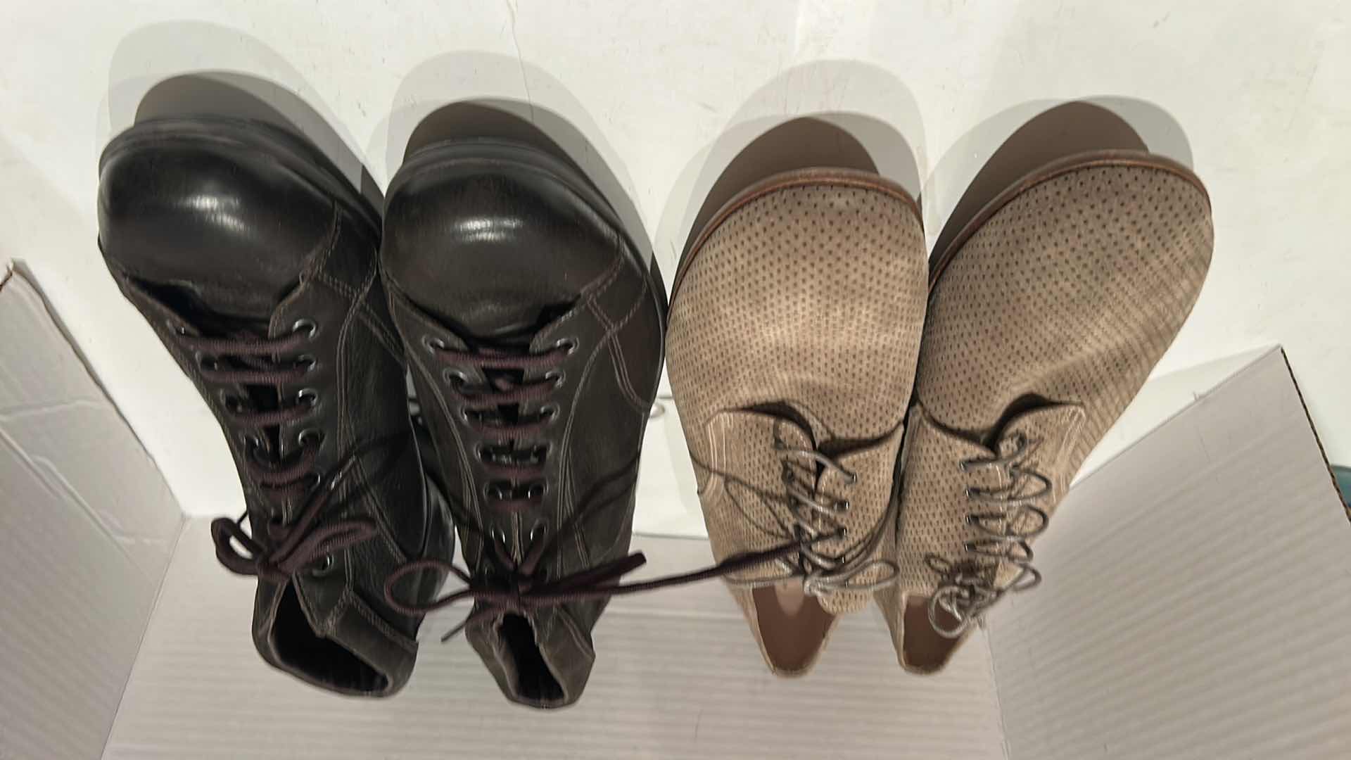 Photo 1 of 2 PAIRS-PRADA DESIGNER MEN'S SHOES (SIZE 9)