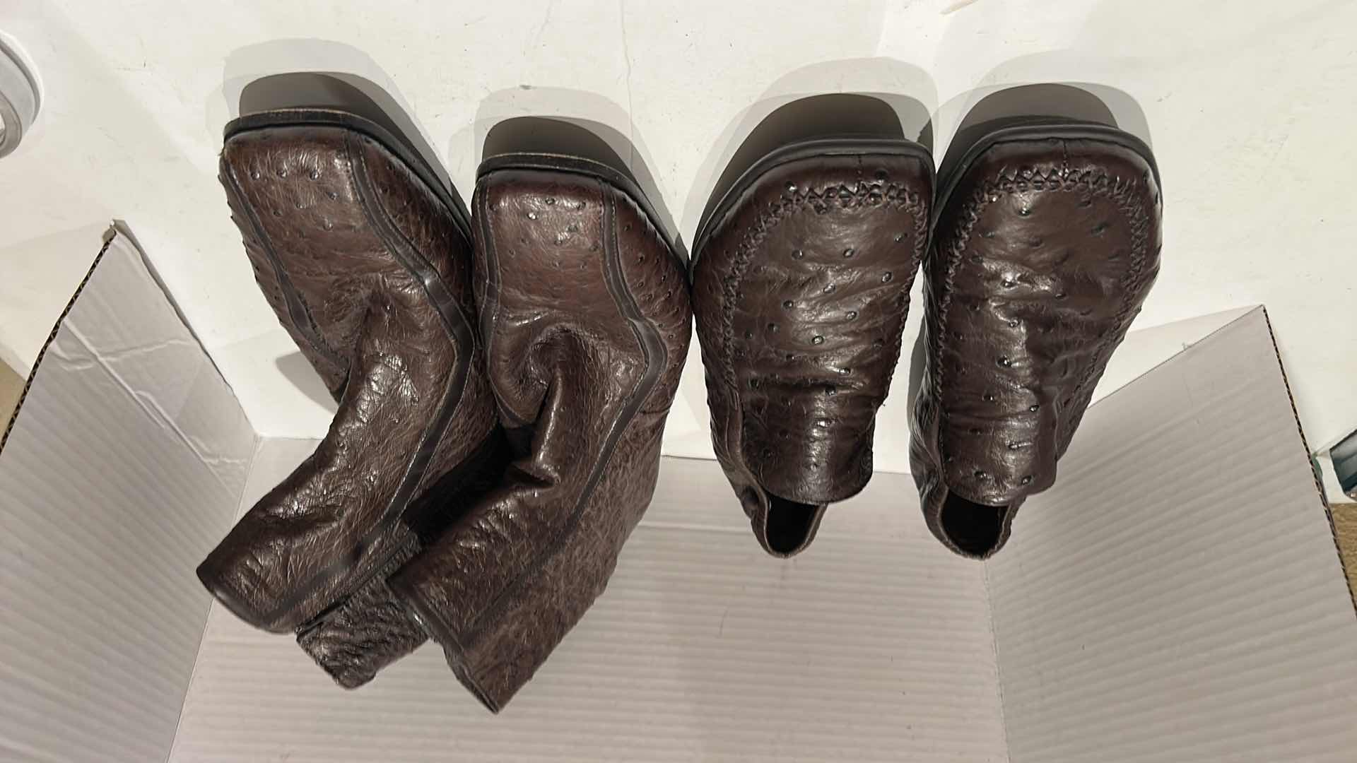 Photo 1 of 2 PAIRS- PRADA DESIGNER MEN'S SHOES, SIZE  8-9