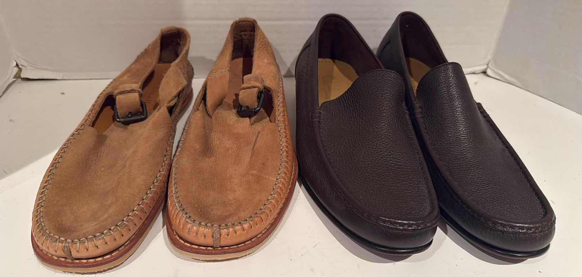 Photo 1 of 2-PAIRS COLE HANN MEN’S DESIGNER LOAFER SHOES (9,10)