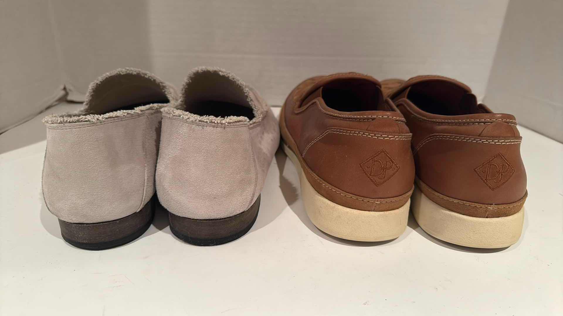 Photo 1 of 2-PAIRS DONALD J PLINER MEN’S DESIGNER LOAFER SHOES (SIZE 10.5)