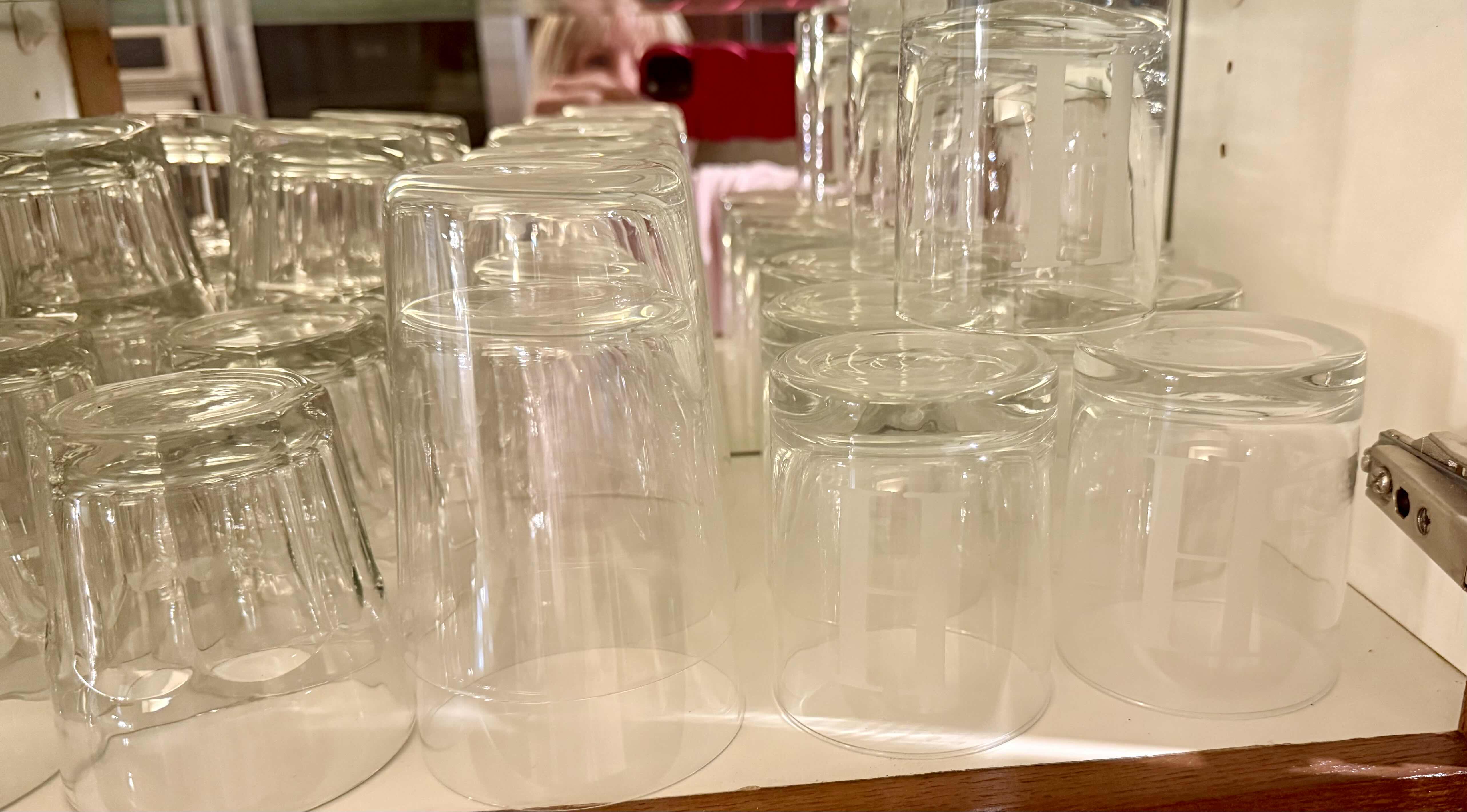 Photo 1 of CONTENTS OF KITCHEN CABINET-GLASSES