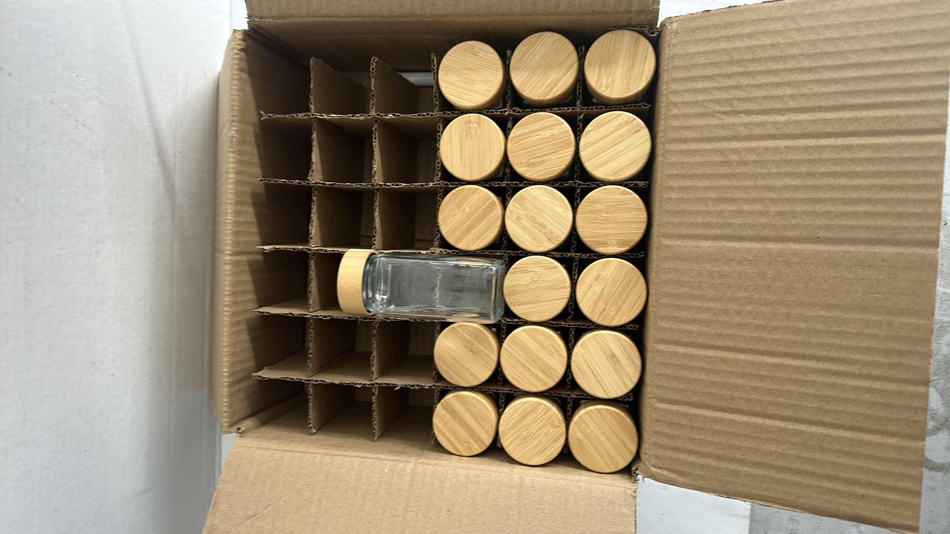 Photo 1 of 18 PCS- NEW GLASS SPICE JARS