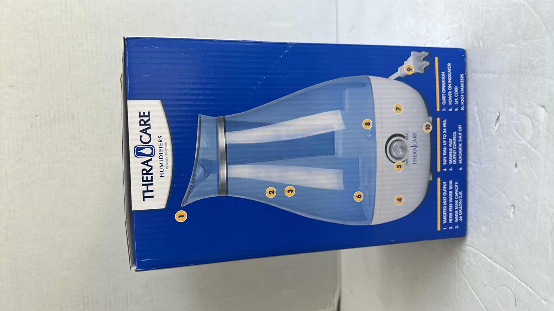 Photo 1 of NIB THERACARE COOL MIST ULTRASONIC HUMIDIFIER