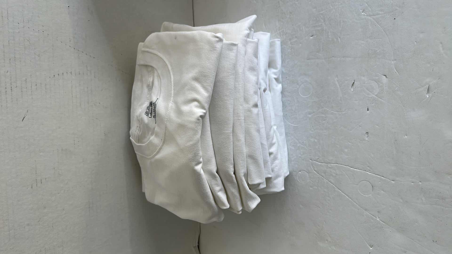 Photo 1 of 10-NEW WHITE TEE SHIRTS (SIZE XL)