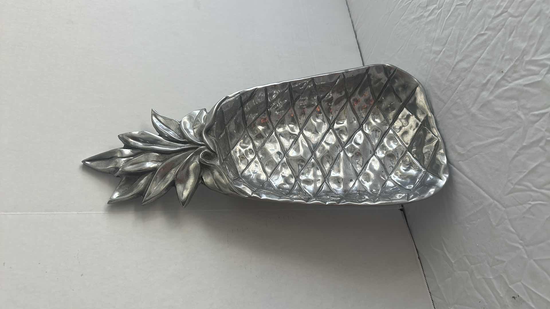 Photo 1 of BERBANK AND CO PEWTER PINEAPPLE PLATTER