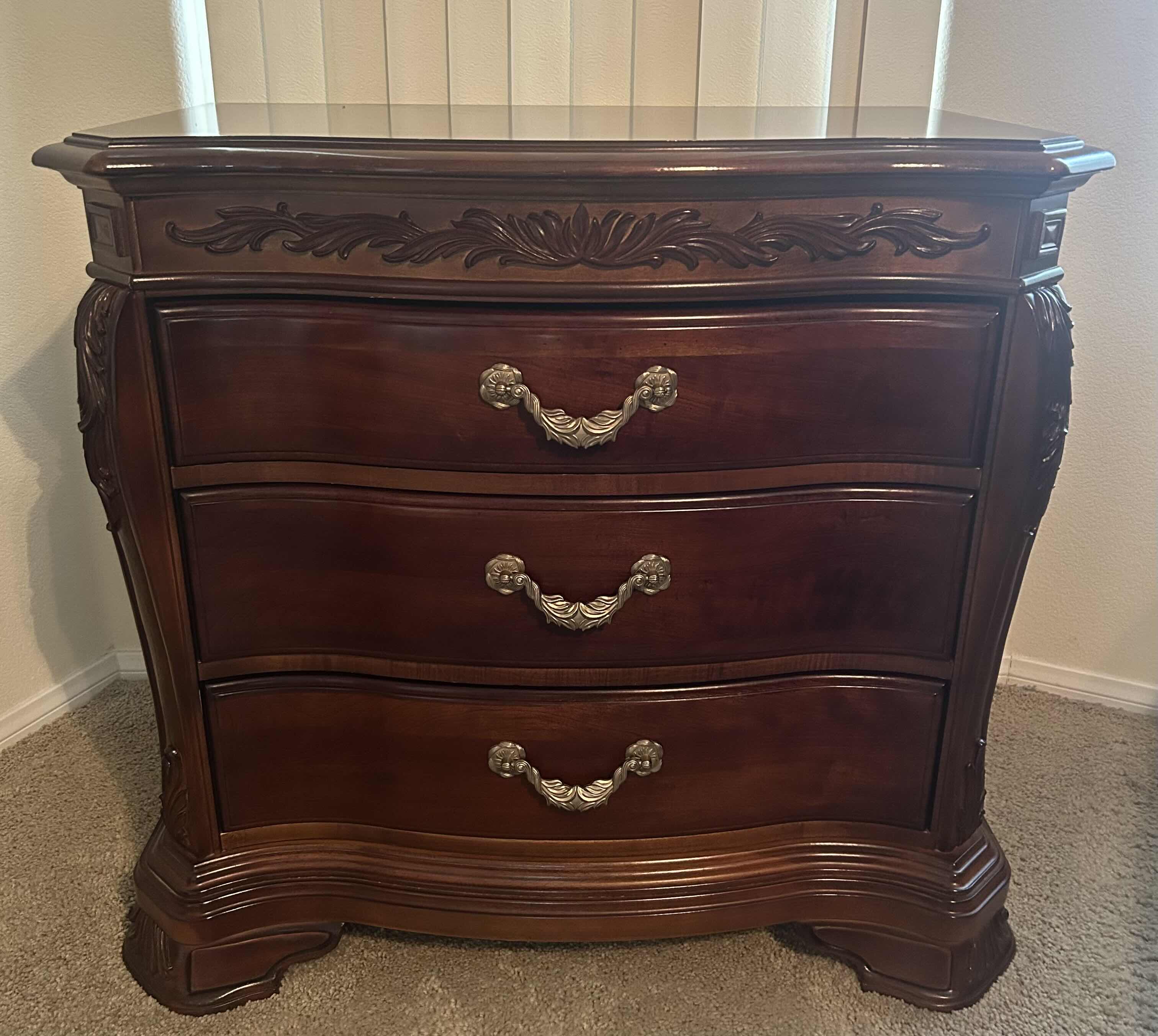 Photo 1 of AMERICAN DREW “ BOB MACKIE “ WALNUT NIGHT STAND 34” X 18” H 33” 