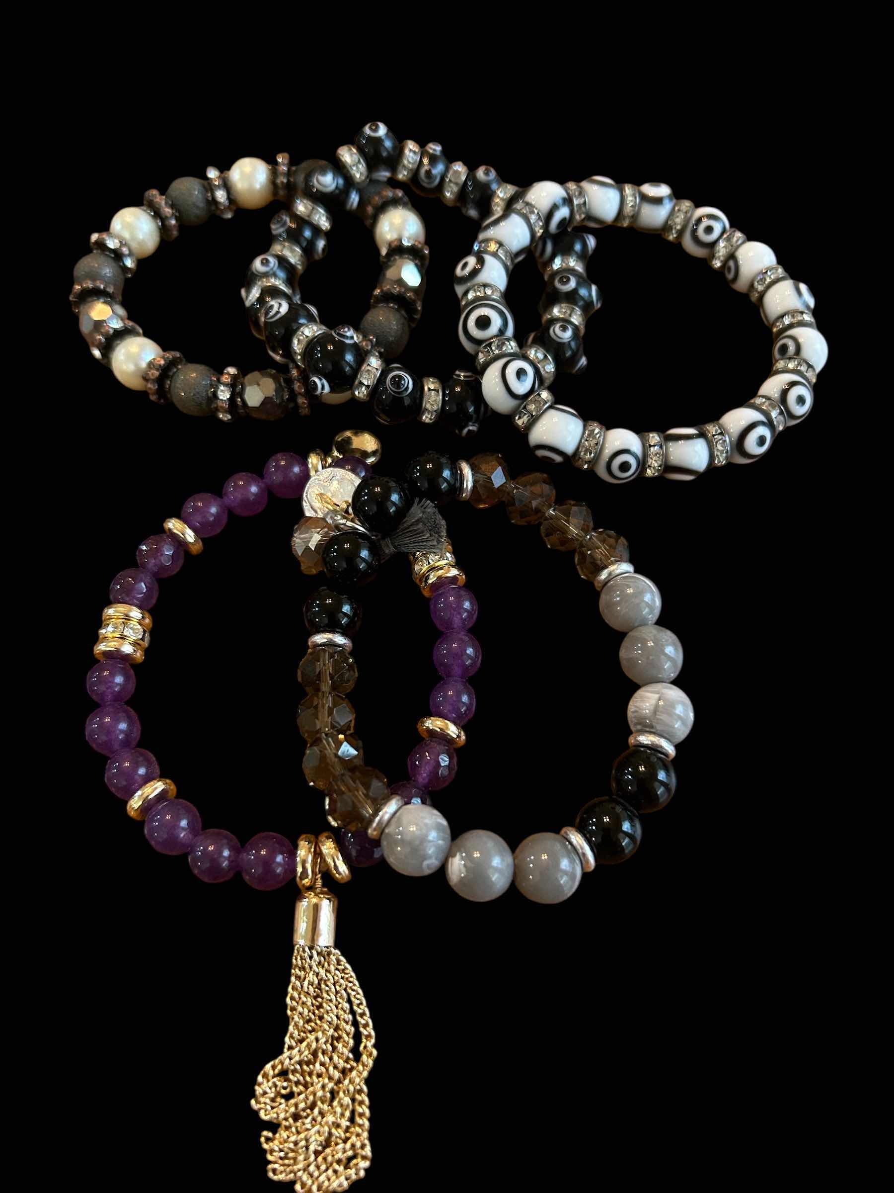 Photo 1 of 5- ASSORTED BEAD BRACELETS