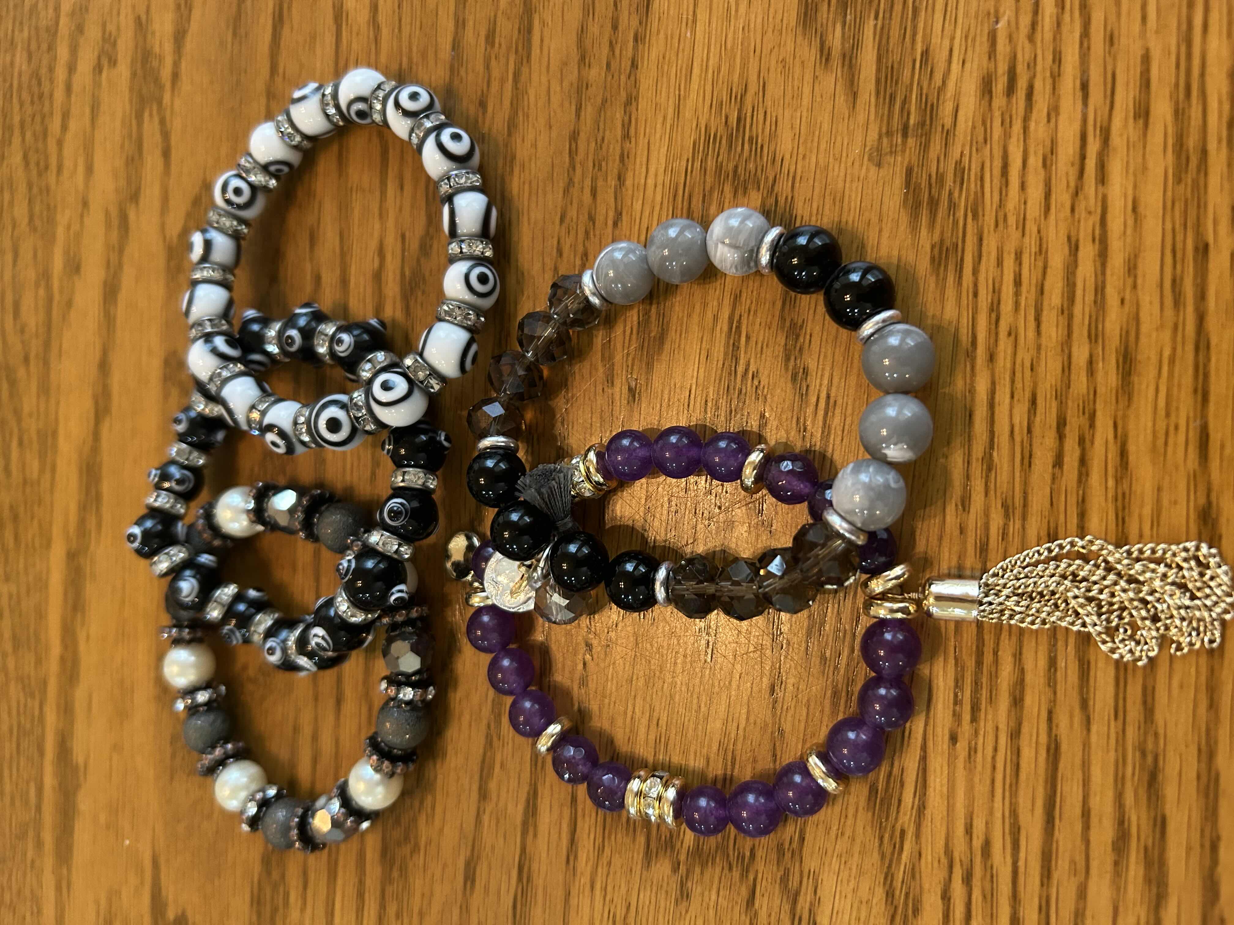 Photo 1 of 5- ASSORTED BEAD BRACELETS