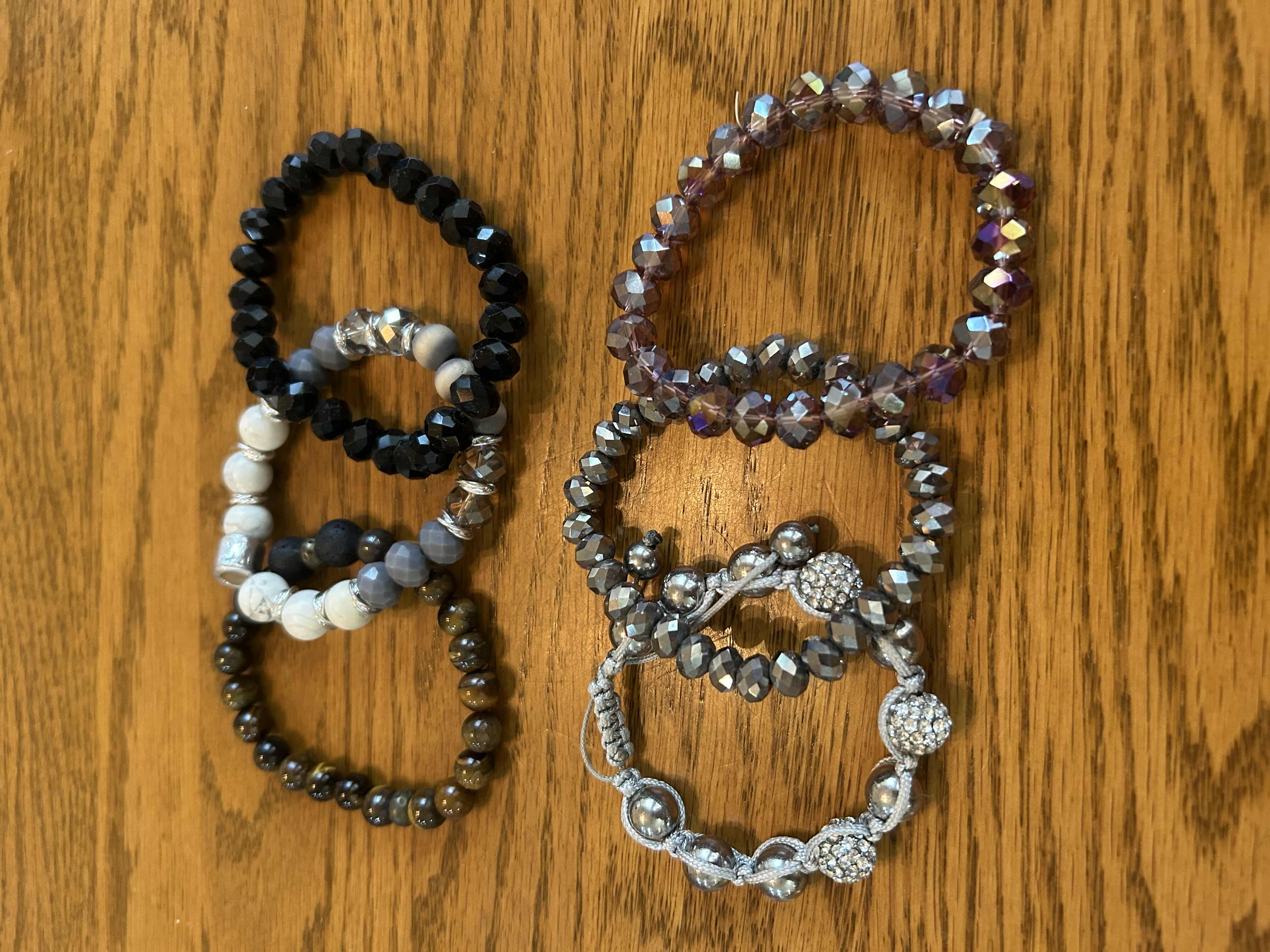Photo 1 of 6- ASSORTED HANDMADE  BRACELETS